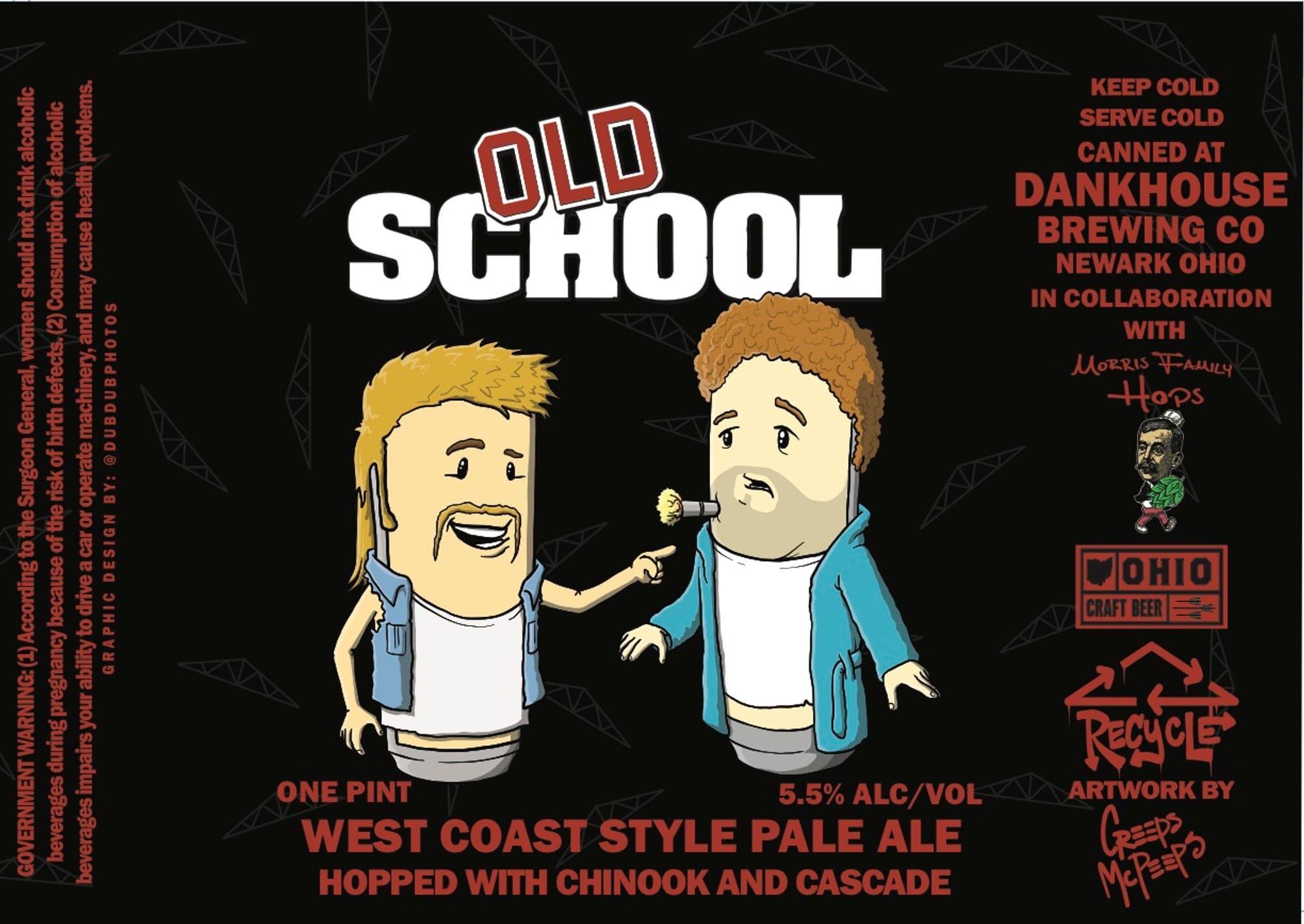 Old School by Dankhouse Brewing Co. - beer label
