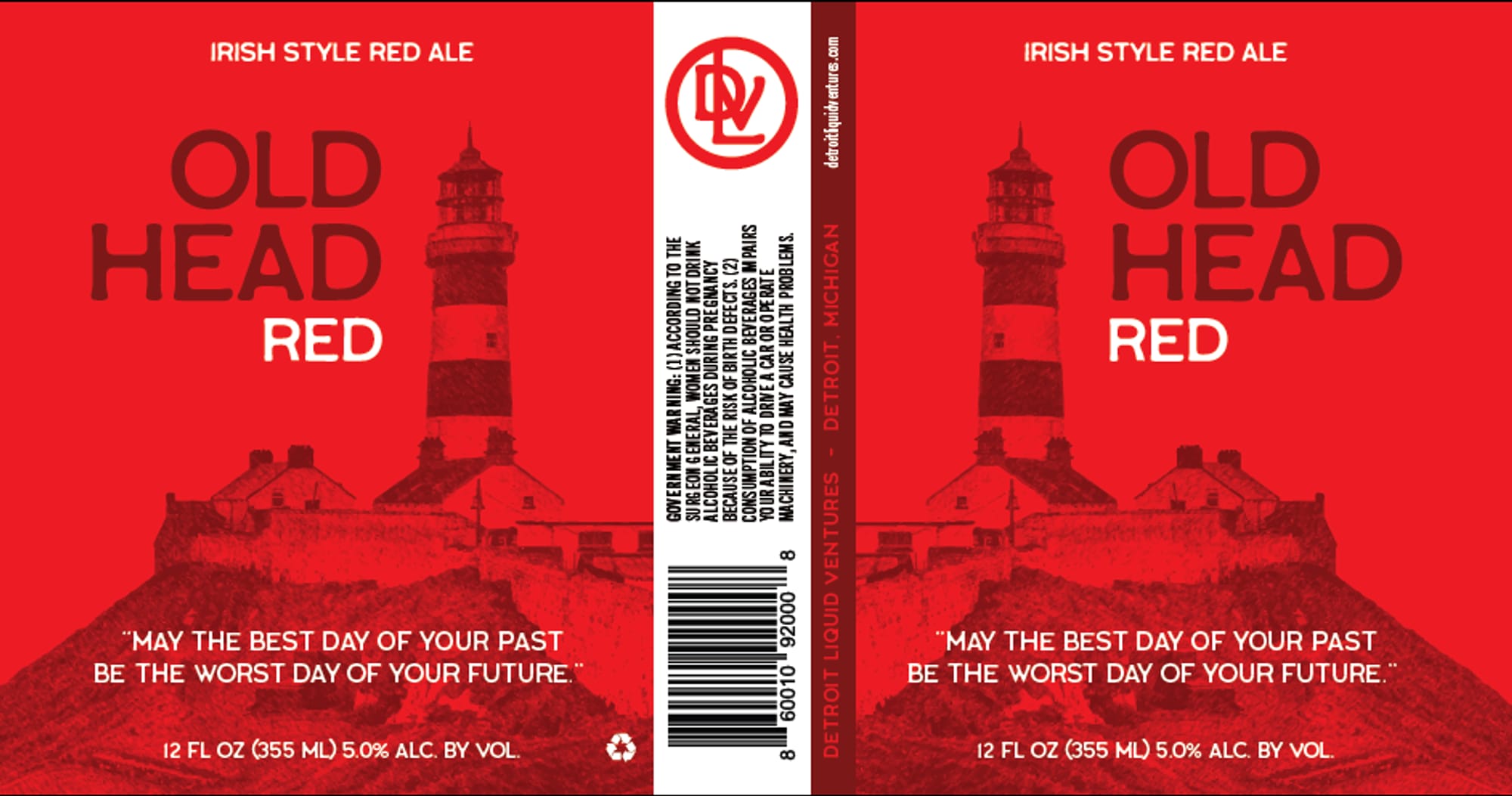 Old Head Red by Detroit Liquid Ventures - beer label
