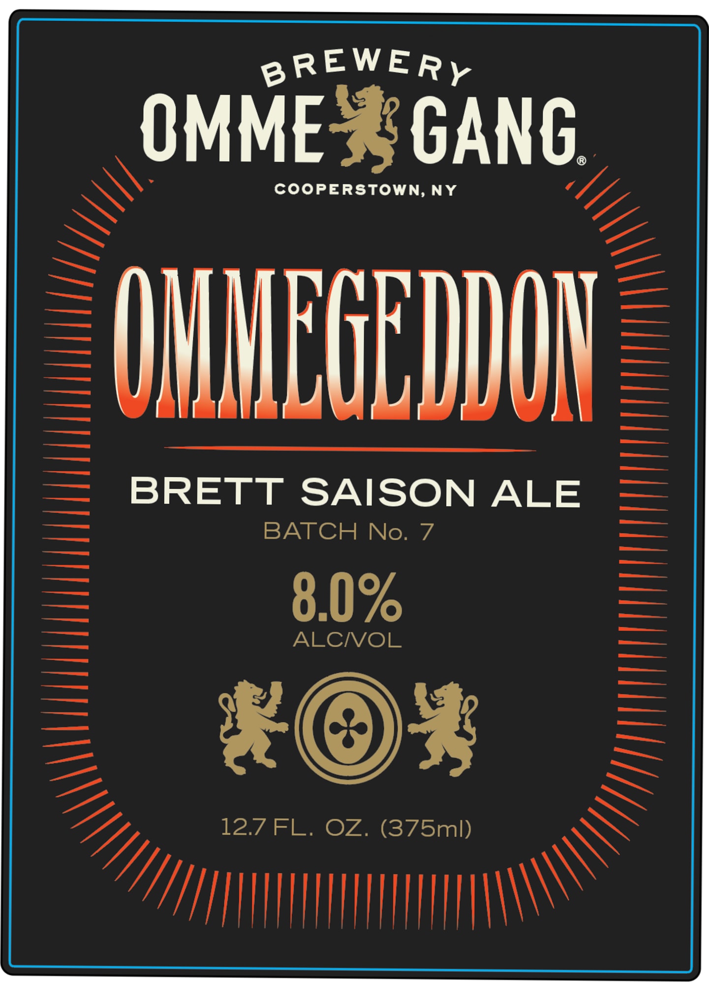 Omme Geddon by Omme Gang Brewery - beer label