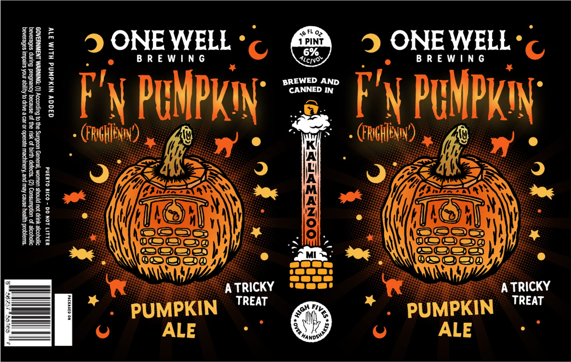 F’n Pumpkin by One Well Brewing - beer label