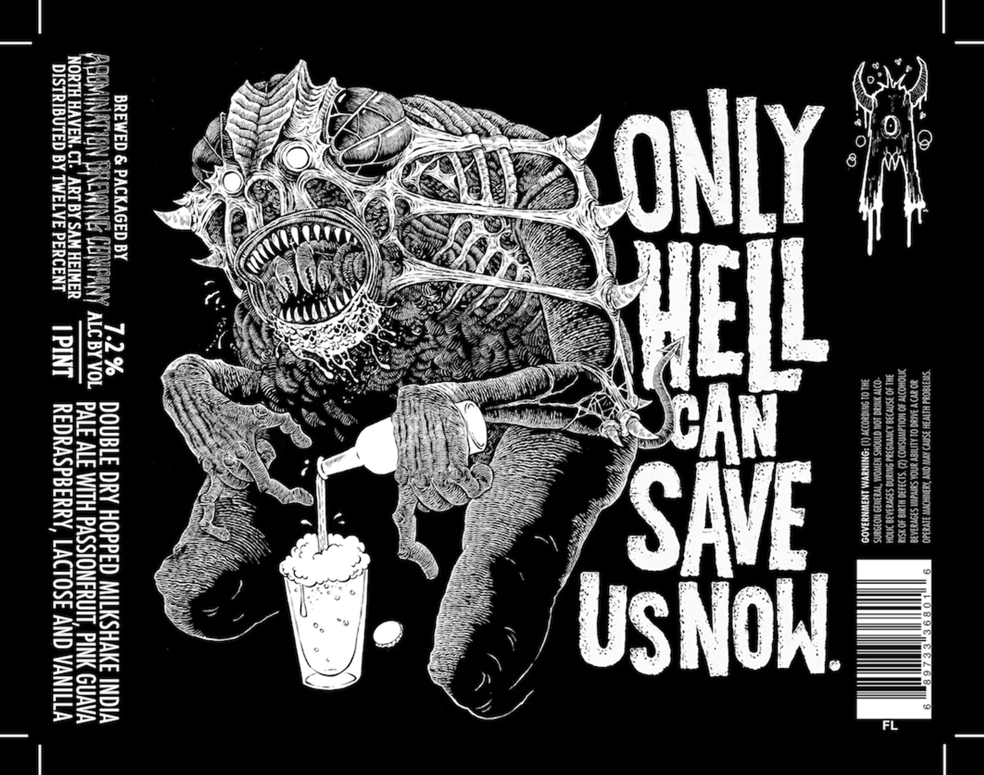 Only Hell by Alchemy & Ink - beer label