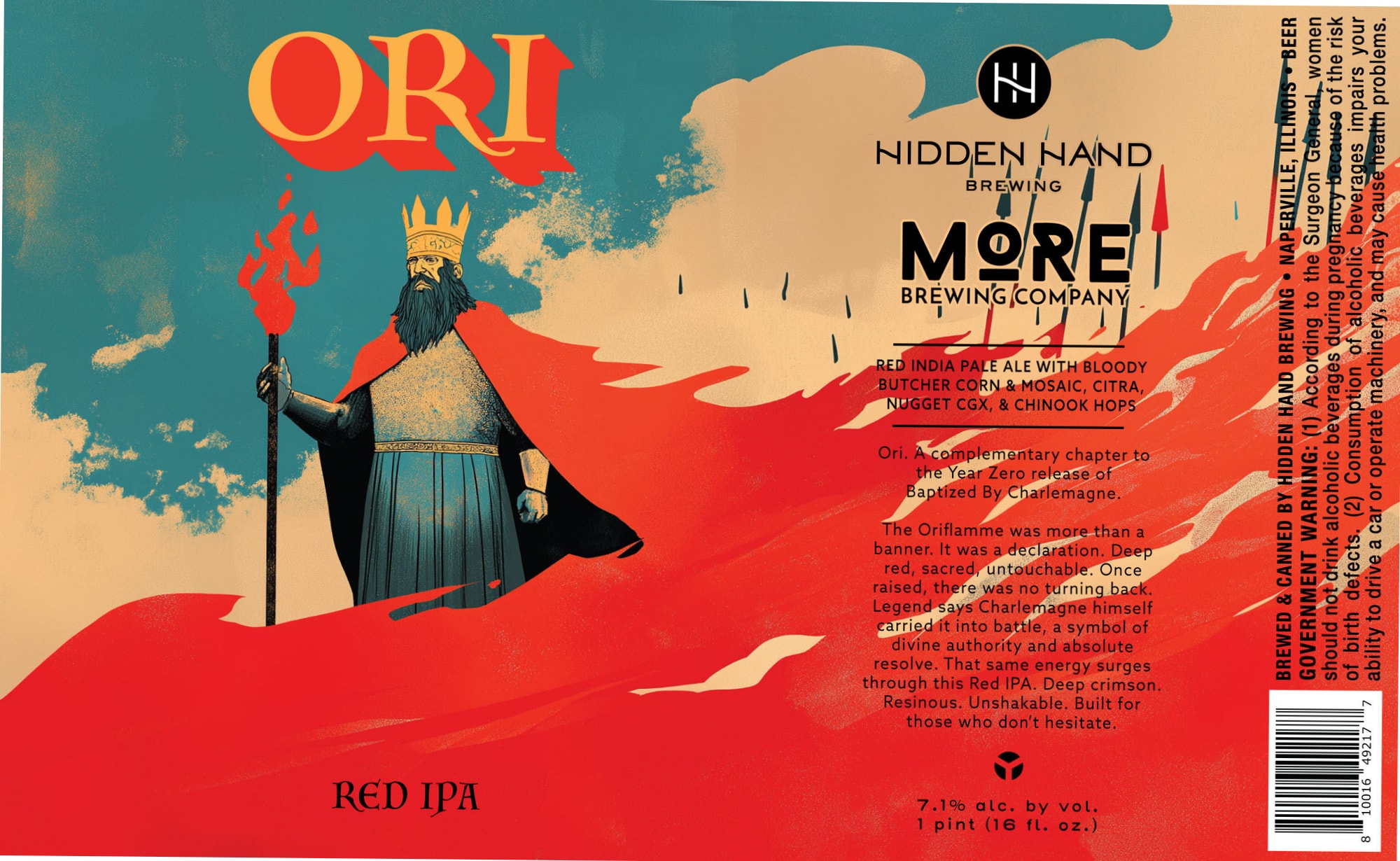 ORI by More Brewing Company - beer label