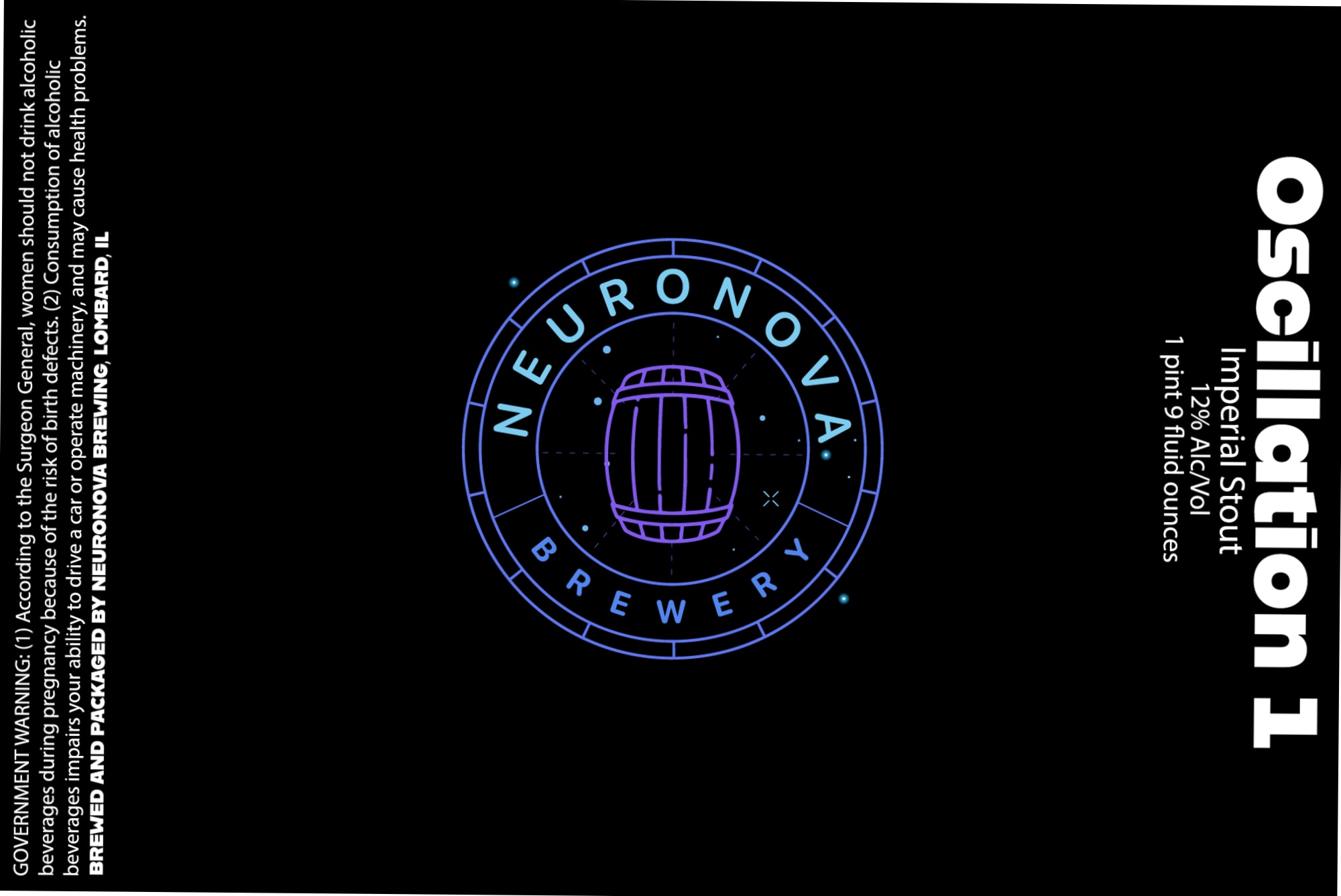 Oscillatory 1 by Neur Nova Brewery - beer label