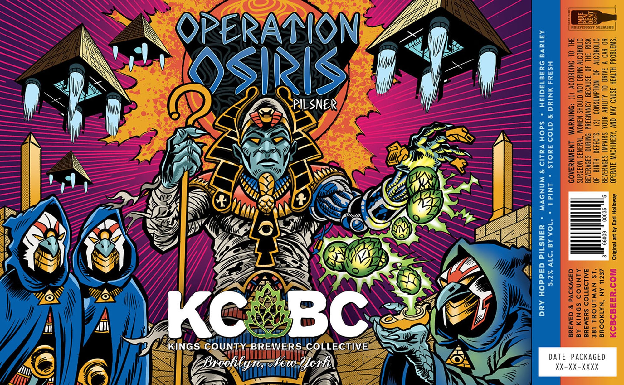 Operation: Osiris by Kings County Brewers Collective - beer label