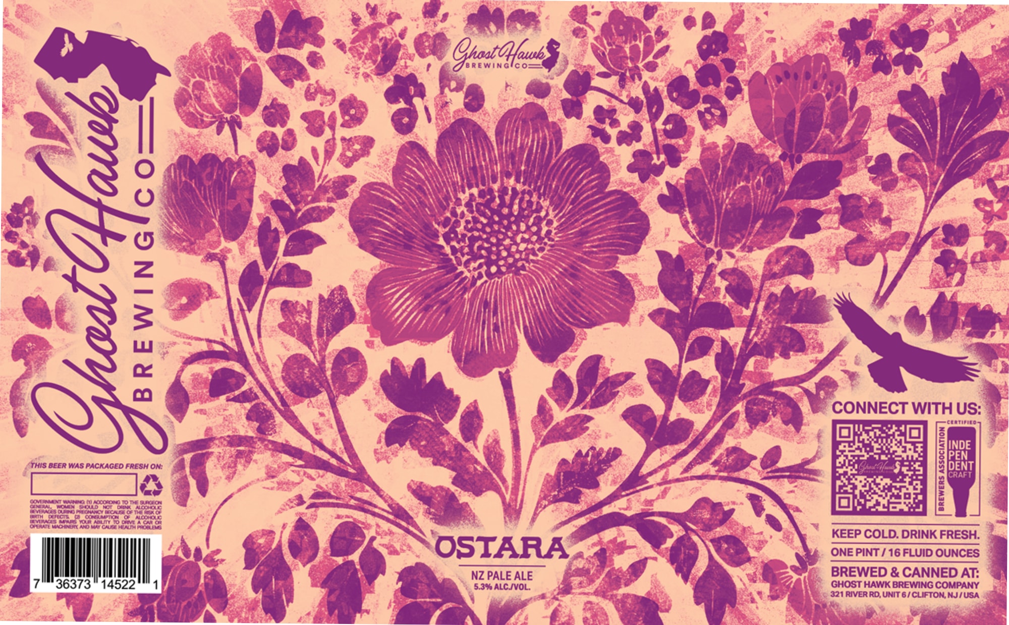Ostara by Ghost Hawk Brewing Co. - beer label