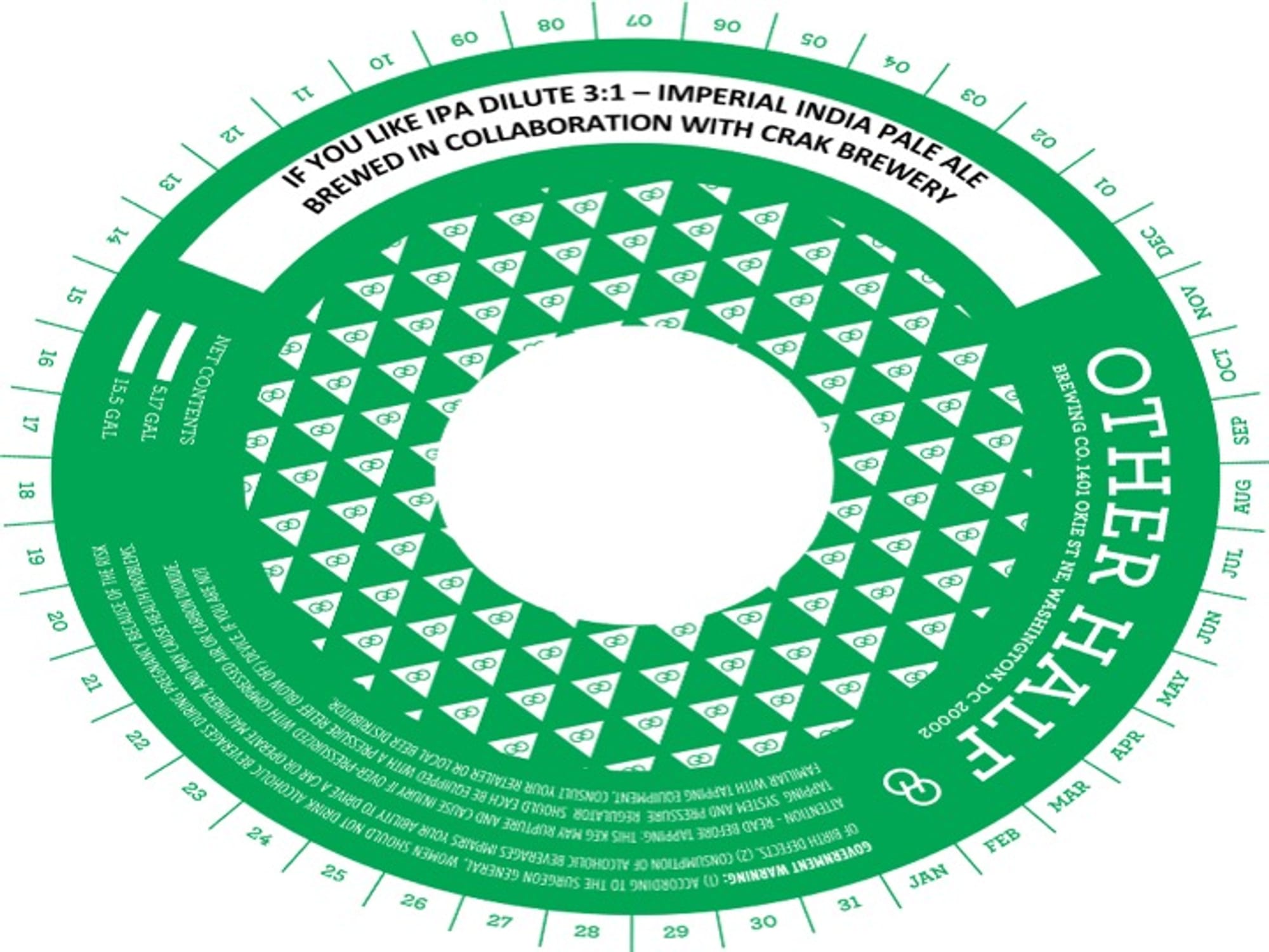 Dilute 3:1 by Other Half Brewing Co. - beer label