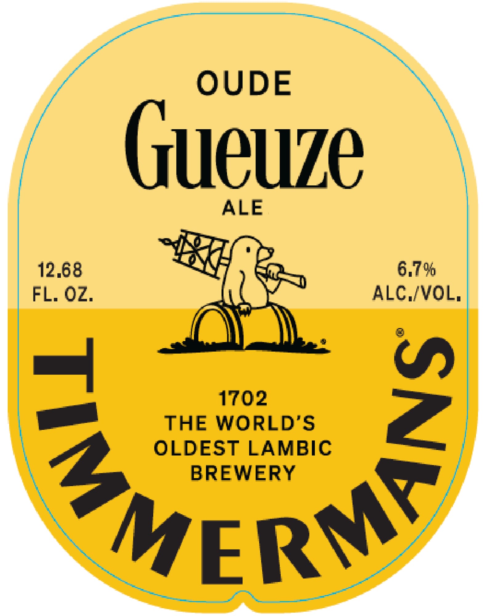 Oude Gueuze by Brouwerij Timmermans - beer label