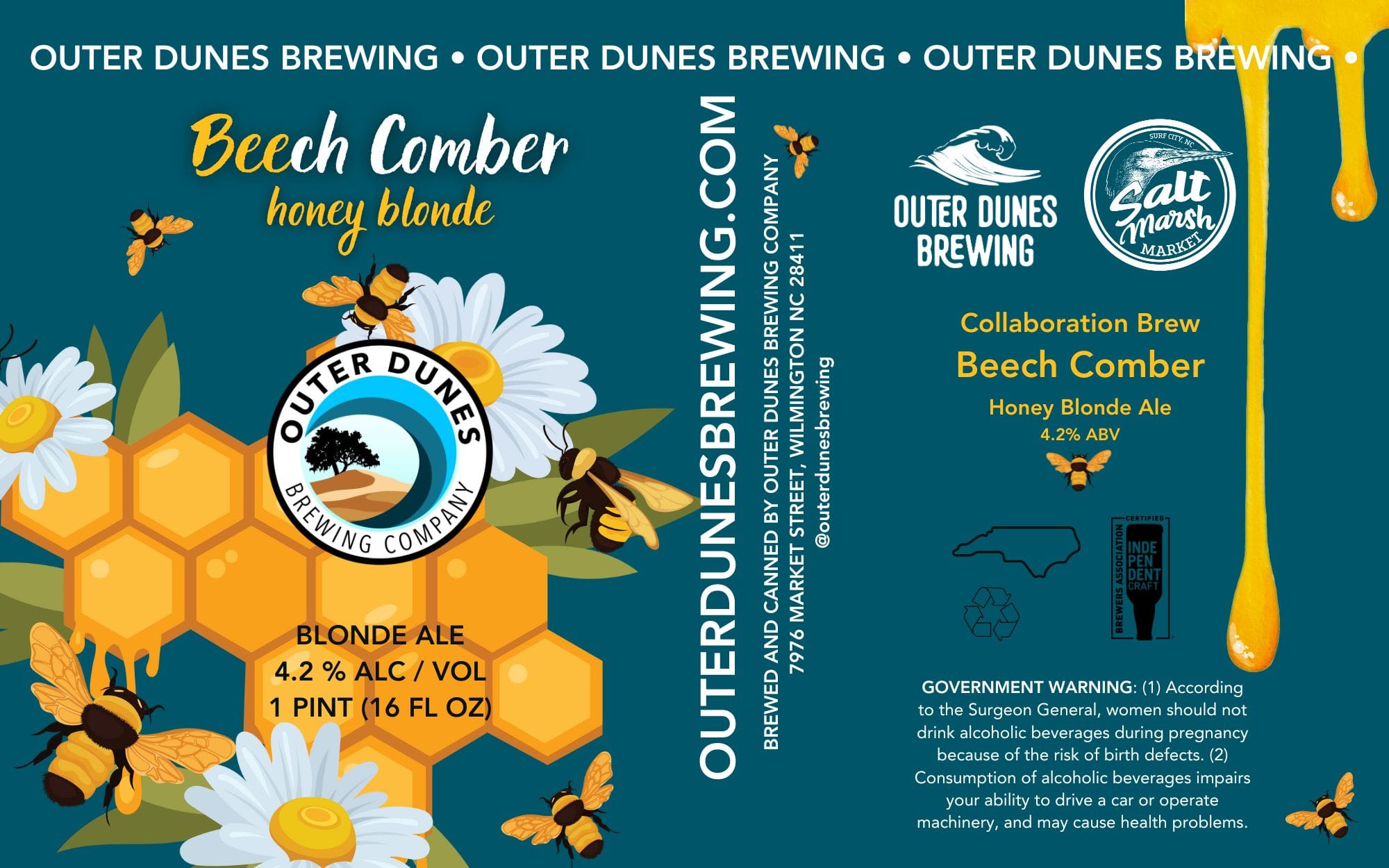 Beech Comber by Outer Dunes Brewing Company - beer label