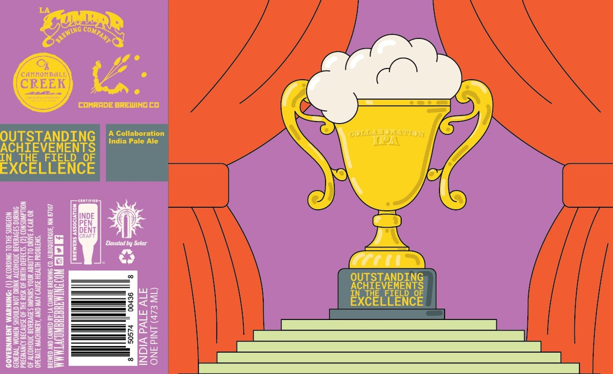 Outstanding Achievements in the Field of Excellence by Summerton Brewing Company & Comrade Brewing Co. - beer label