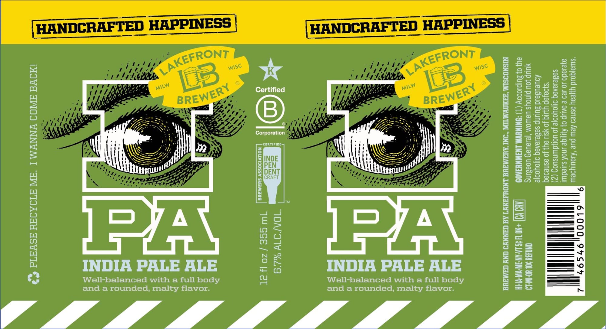 PA by Lakefront Brewery - beer label