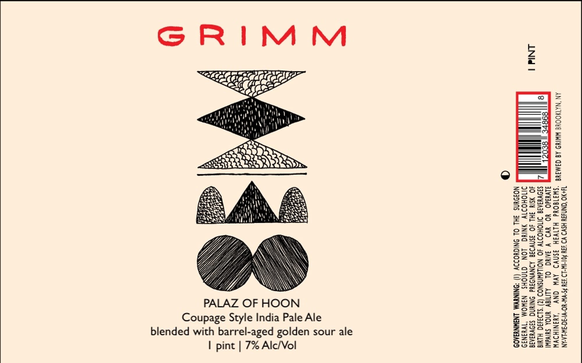 Palaz of Hoon by Grimm Artisanal Ales - beer label