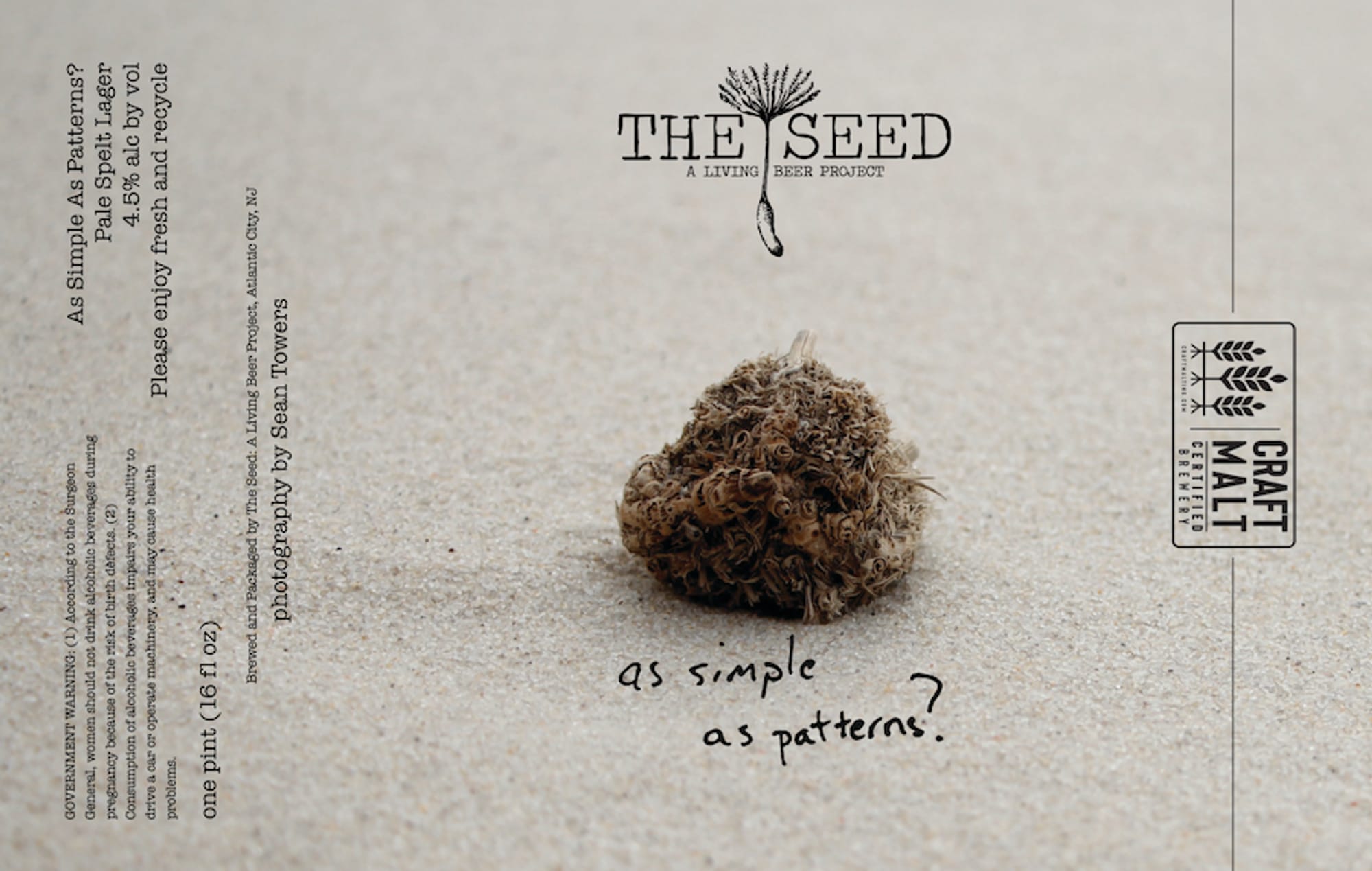 The Seed by As Simple As Patterns - beer label