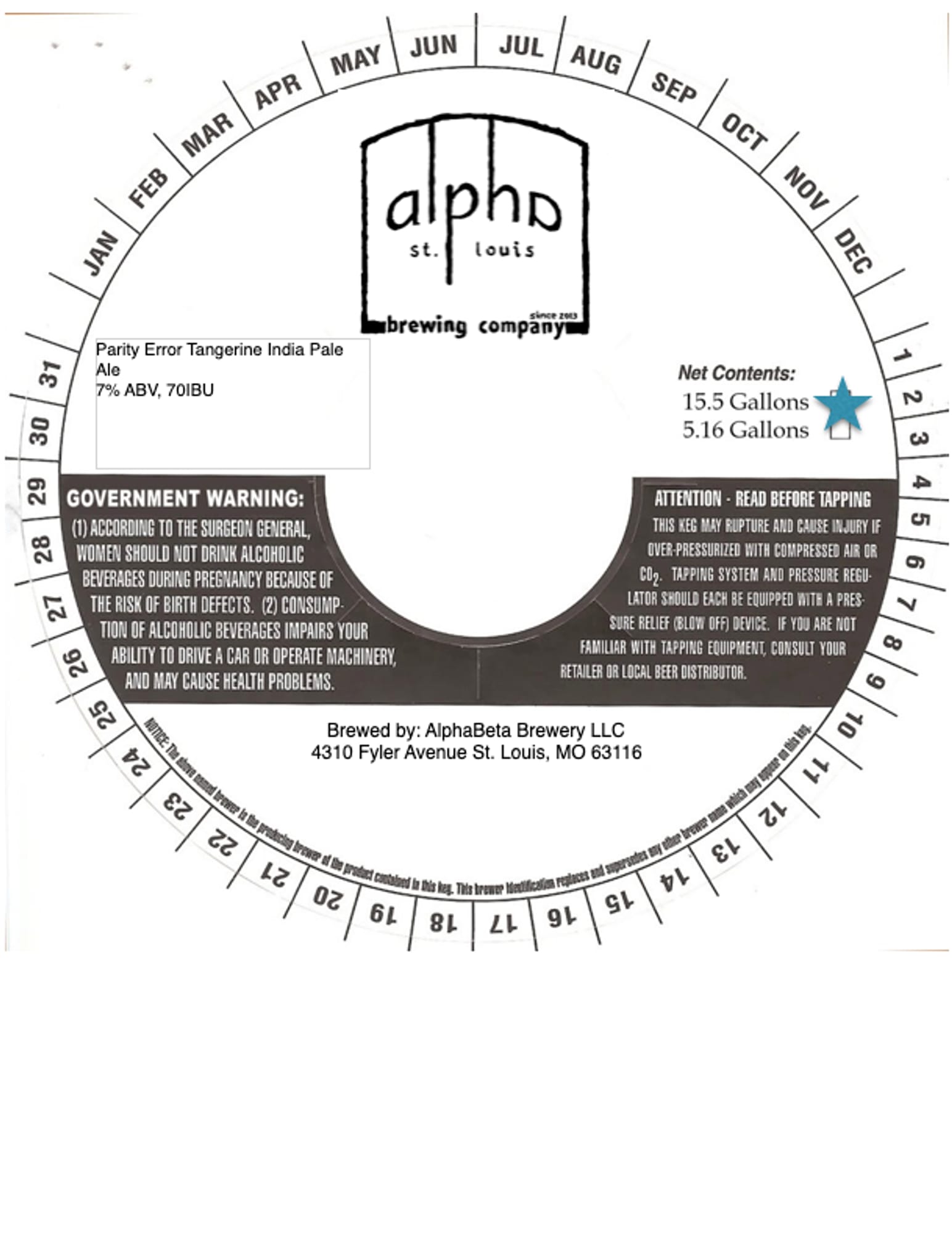 Parity Error by AlphaBeta Brewing Company - beer label