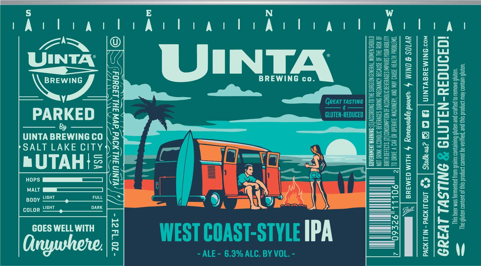 Parked by Uinta Brewing - beer label