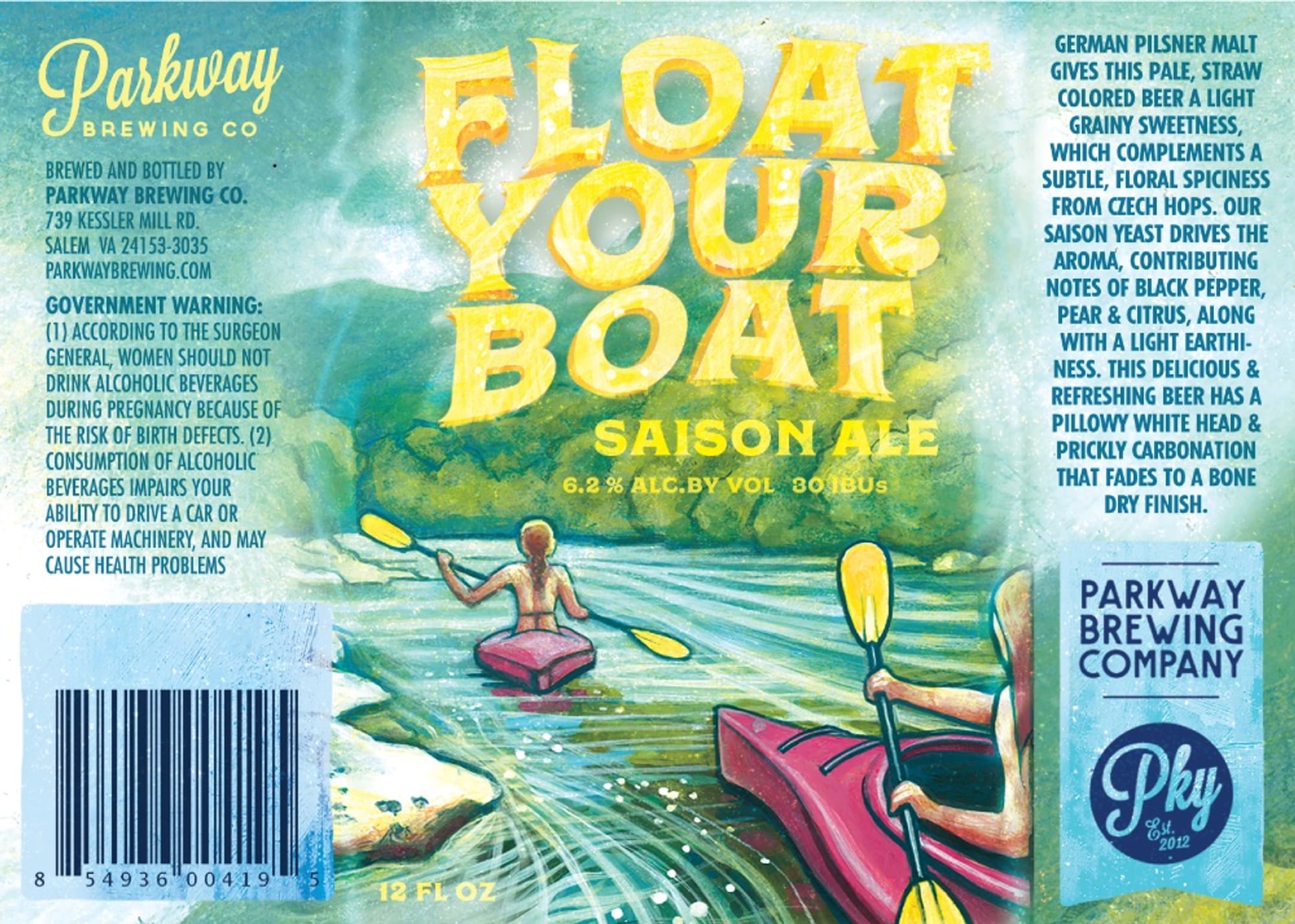 Flow by Parkway Brewing Co. - beer label