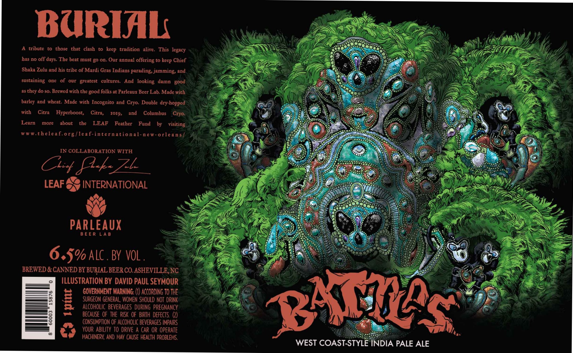Parleaux by Burial Beer Co. - beer label