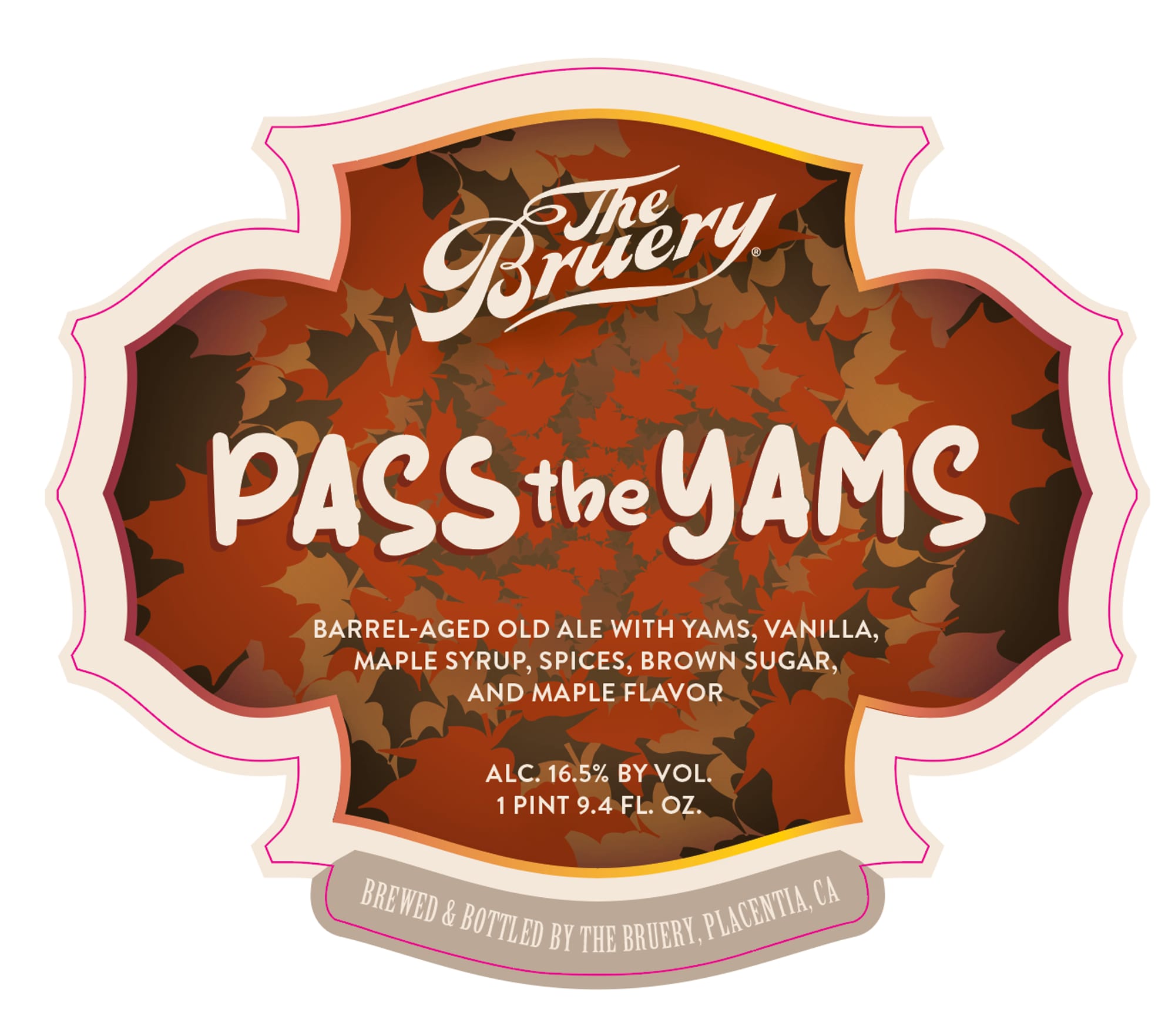 Pass the Yams by The Bruery - beer label