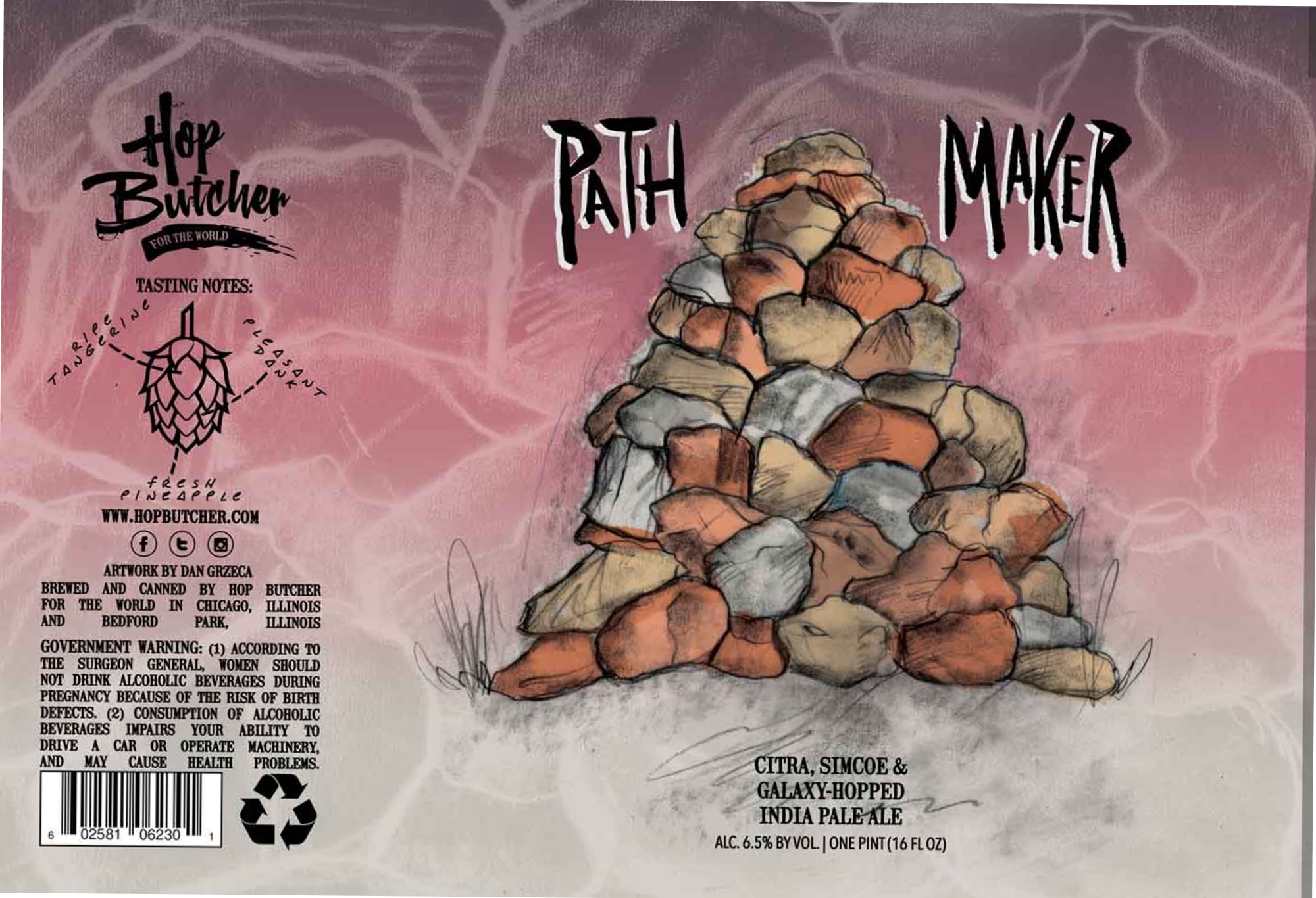 Pathfinder by Hop Butcher for the World - beer label