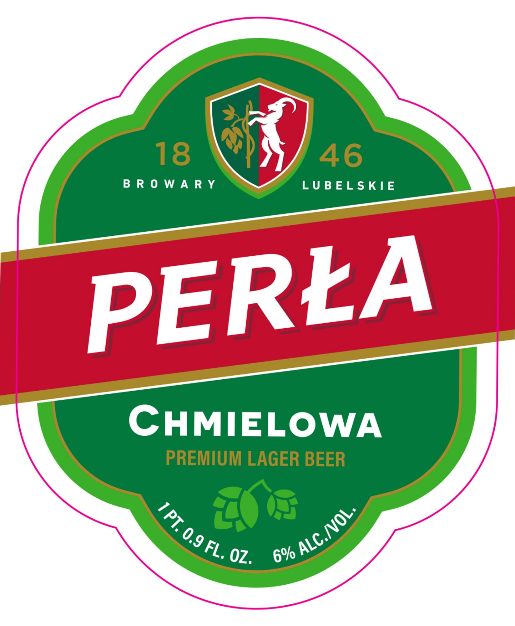 Perła Chmielowa by Browary Lubelskie - beer label
