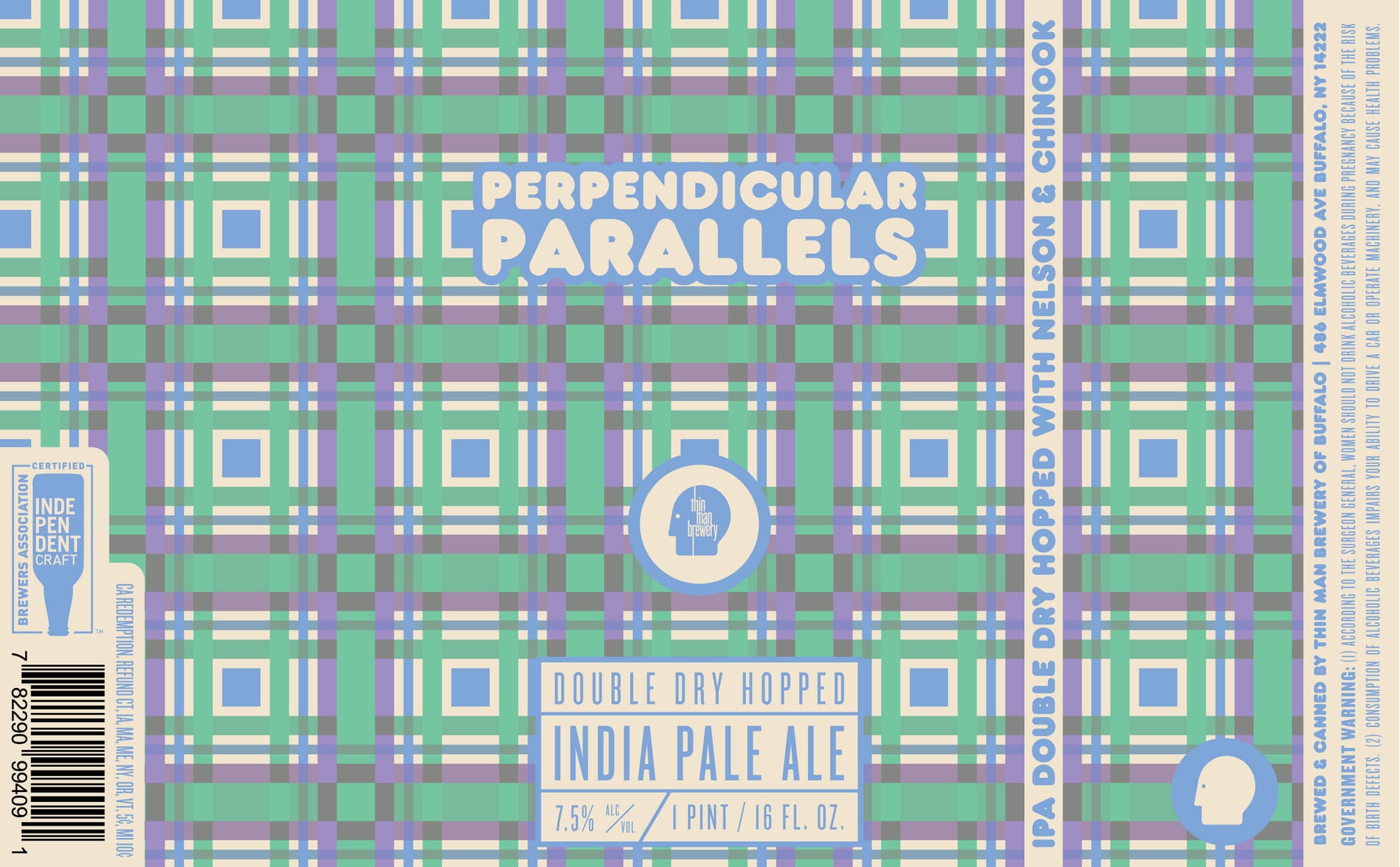 Perpendicular Parallels by The Bruery - beer label