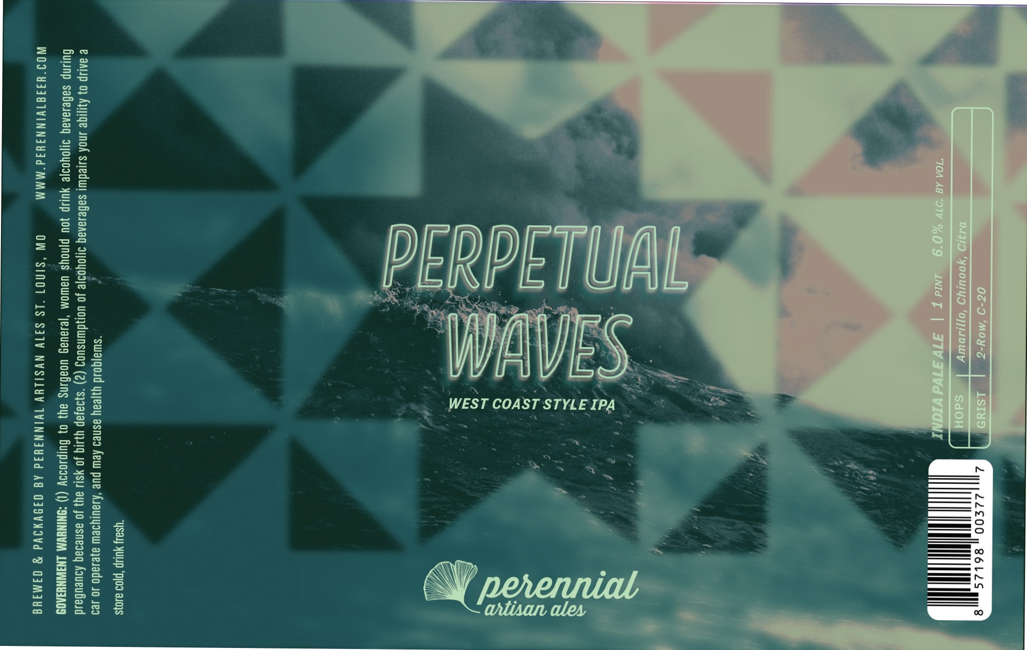 Perpetual Waves by Perennial Artisan Ales - beer label