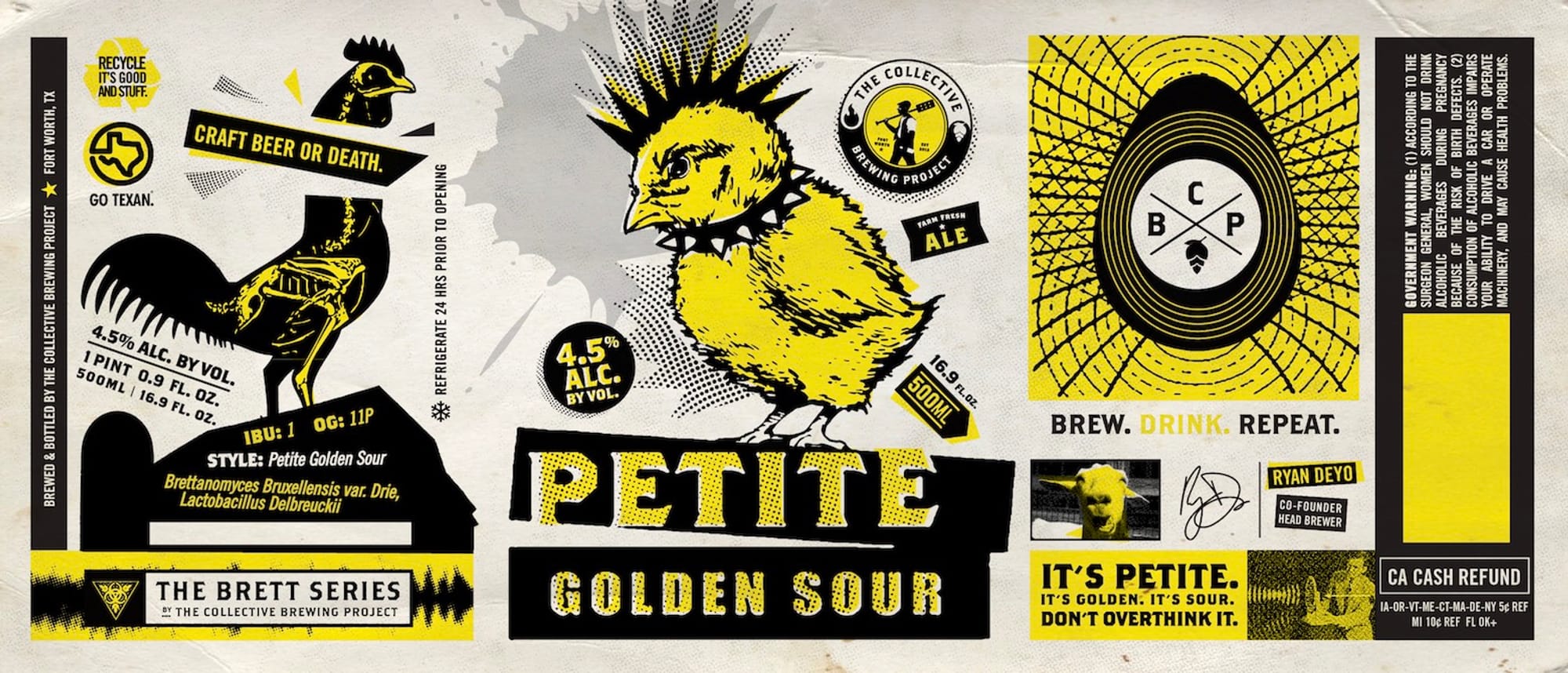 Petite Golden Sour by The Collective Brewing Project - beer label