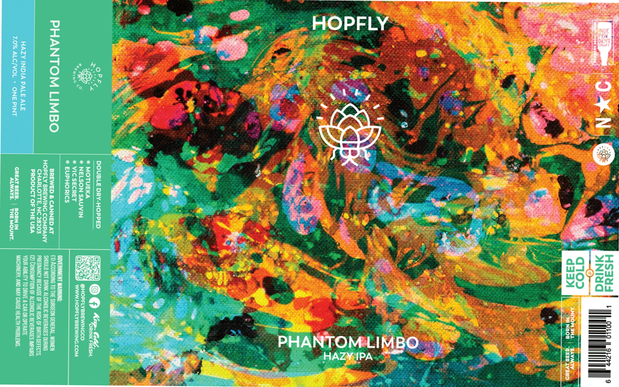 Phantom Limbo by Hopfly Brewing Co. - beer label