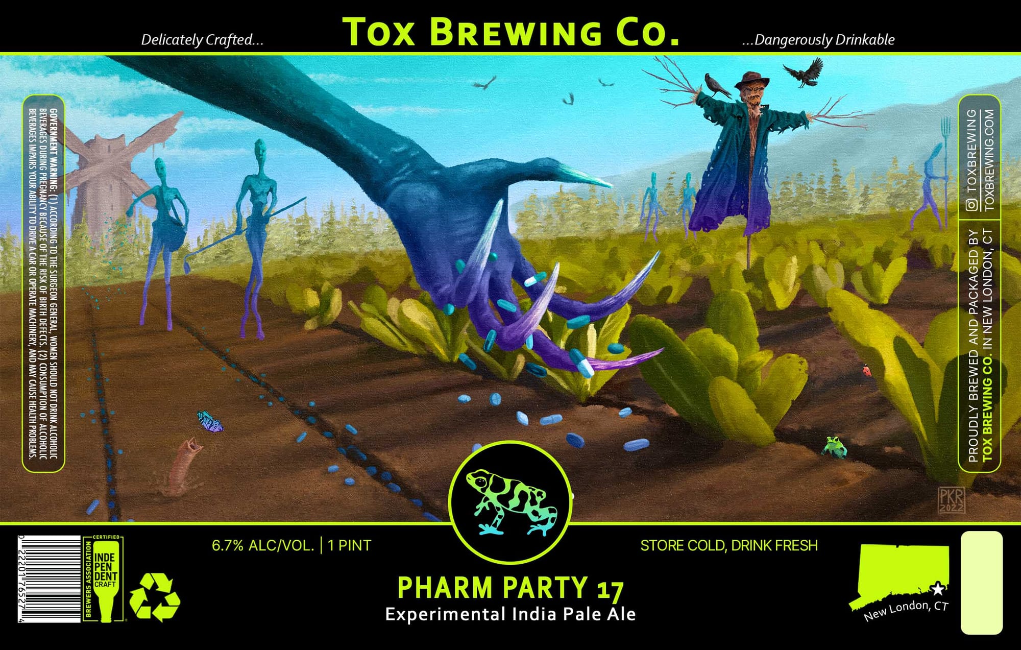 Pharm Party 17 by Tox Brewing Co. - beer label