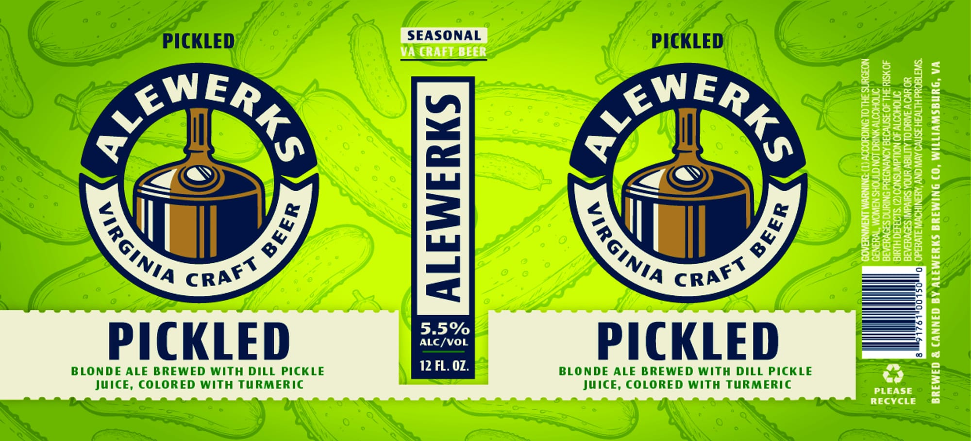 Pickled by Alewerks Brewing Co. - beer label