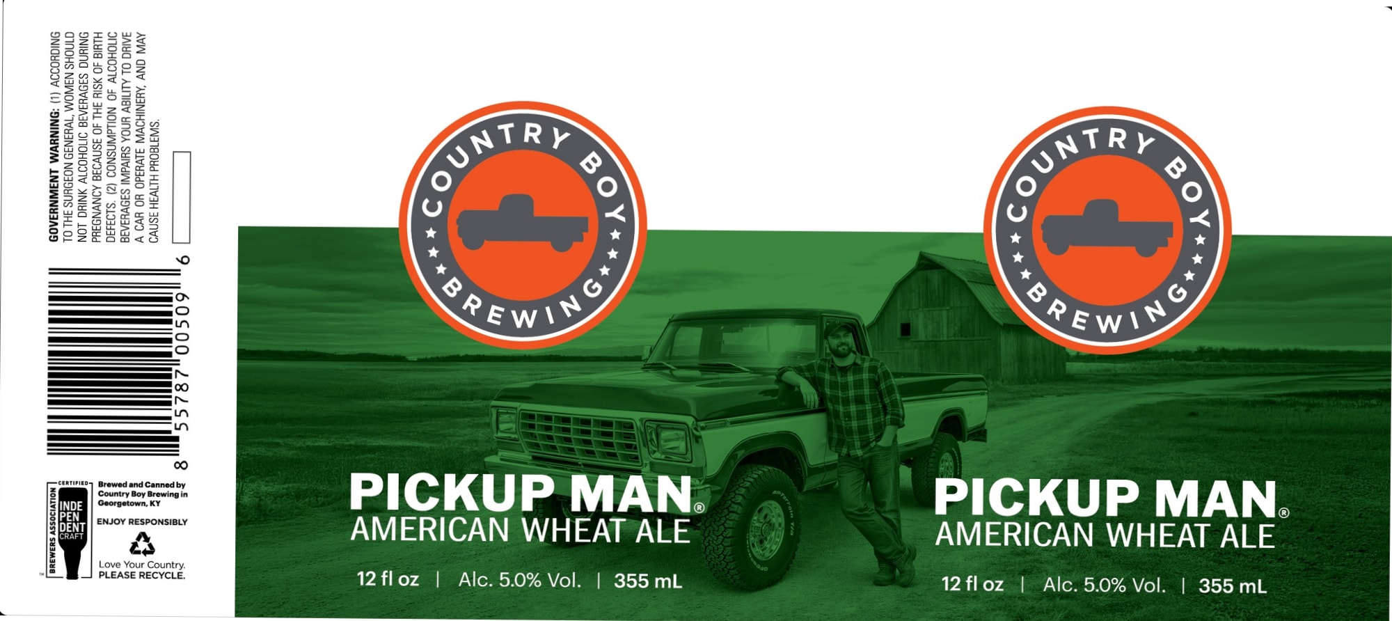 Pickup Man by Country Boy Brewing - beer label