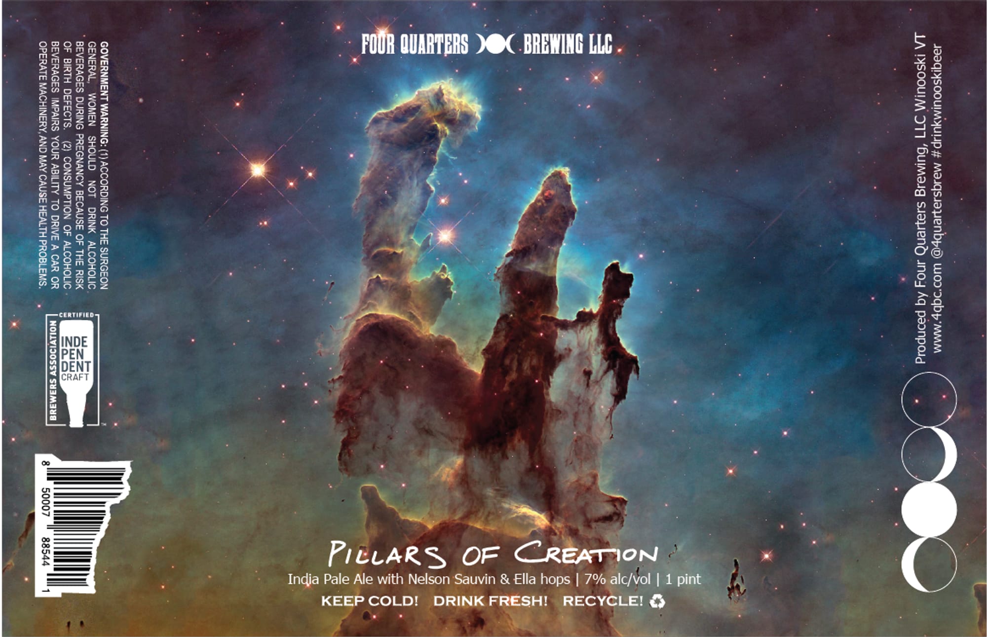 Pillars of Creation by Four Quarters Brewing LLC - beer label