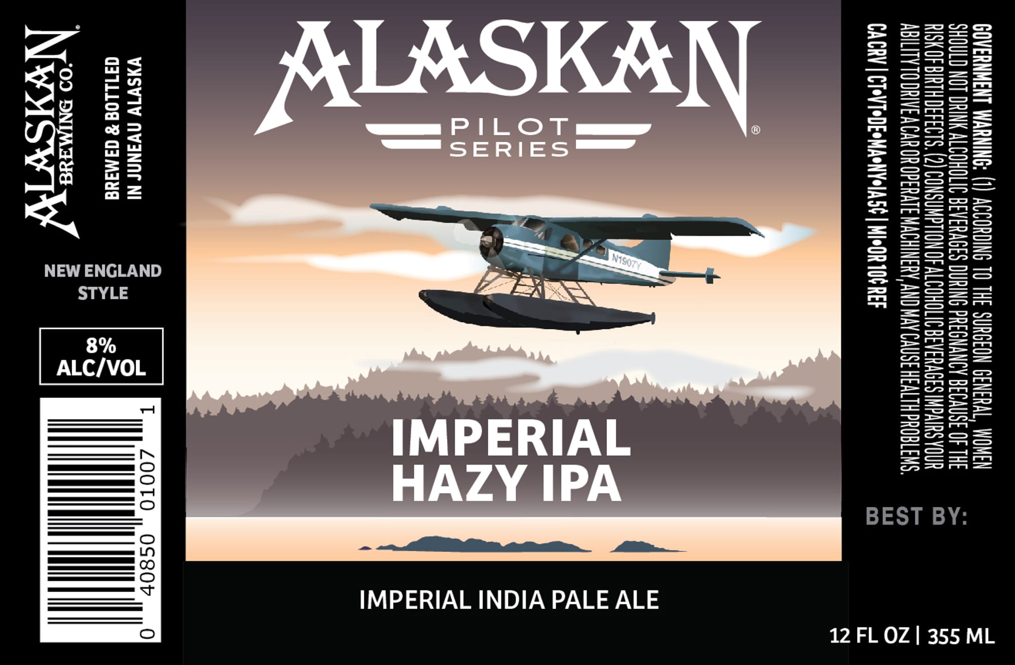 Pilot Series Imperial Hazy IPA by Alaskan Brewing Co. - beer label