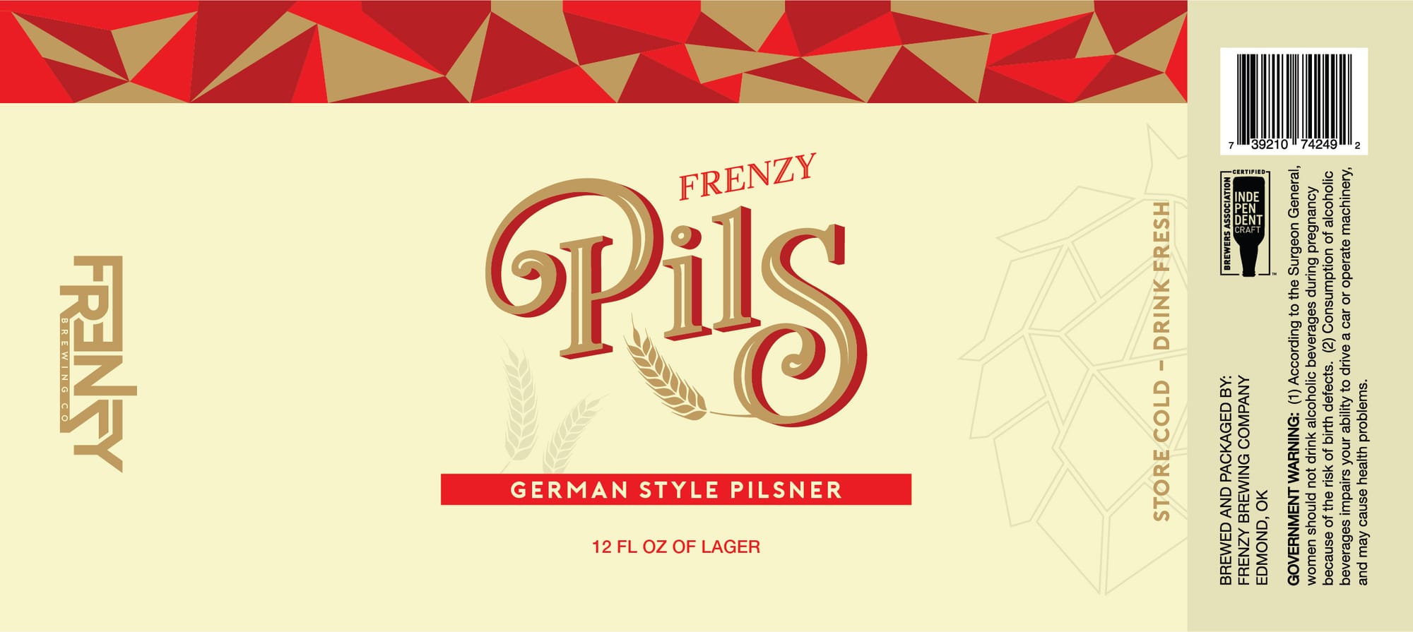 Pils by Frenzy Brewing Company - beer label