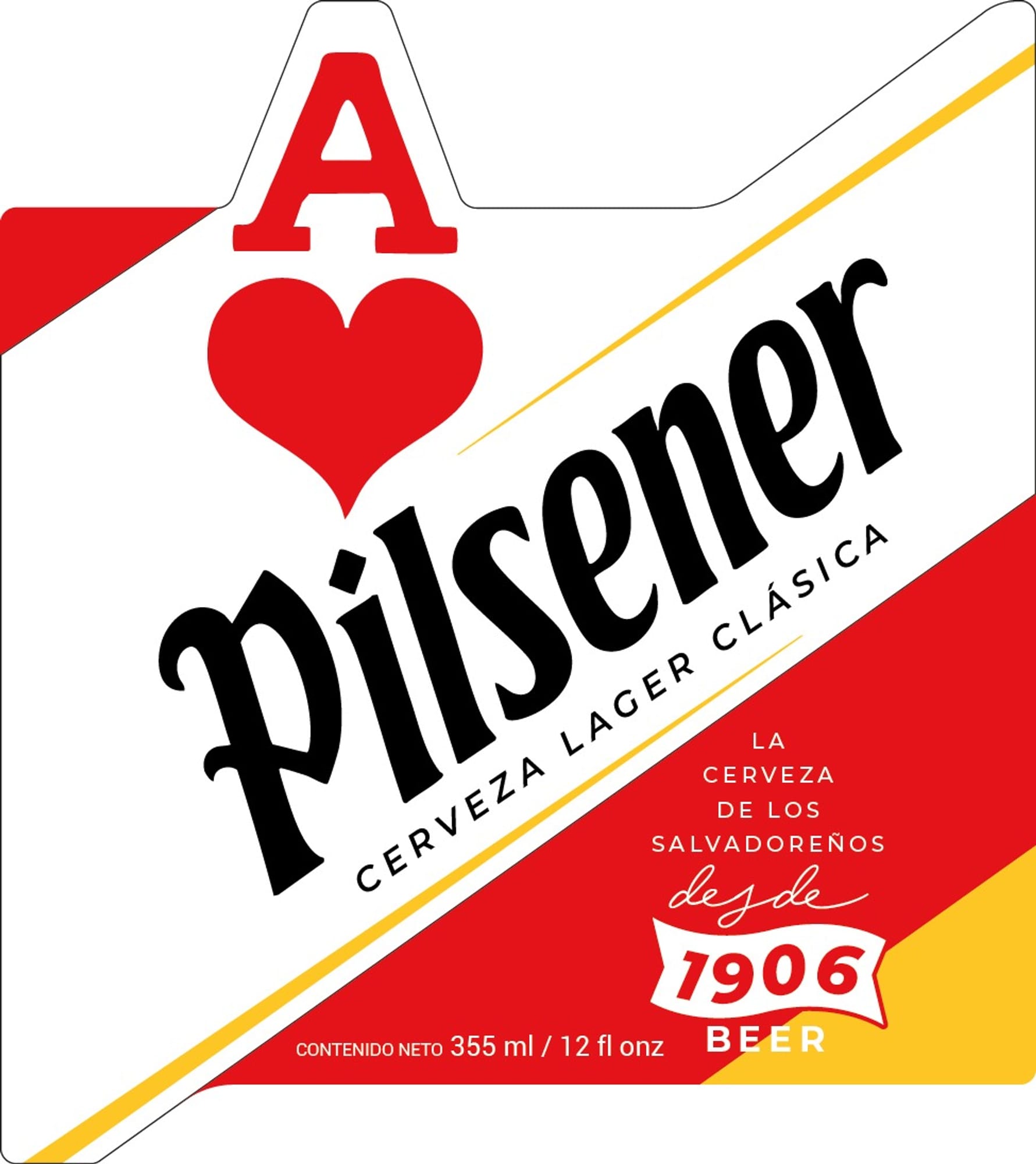 Pilsener Clásica Lager by Pilsener - beer label