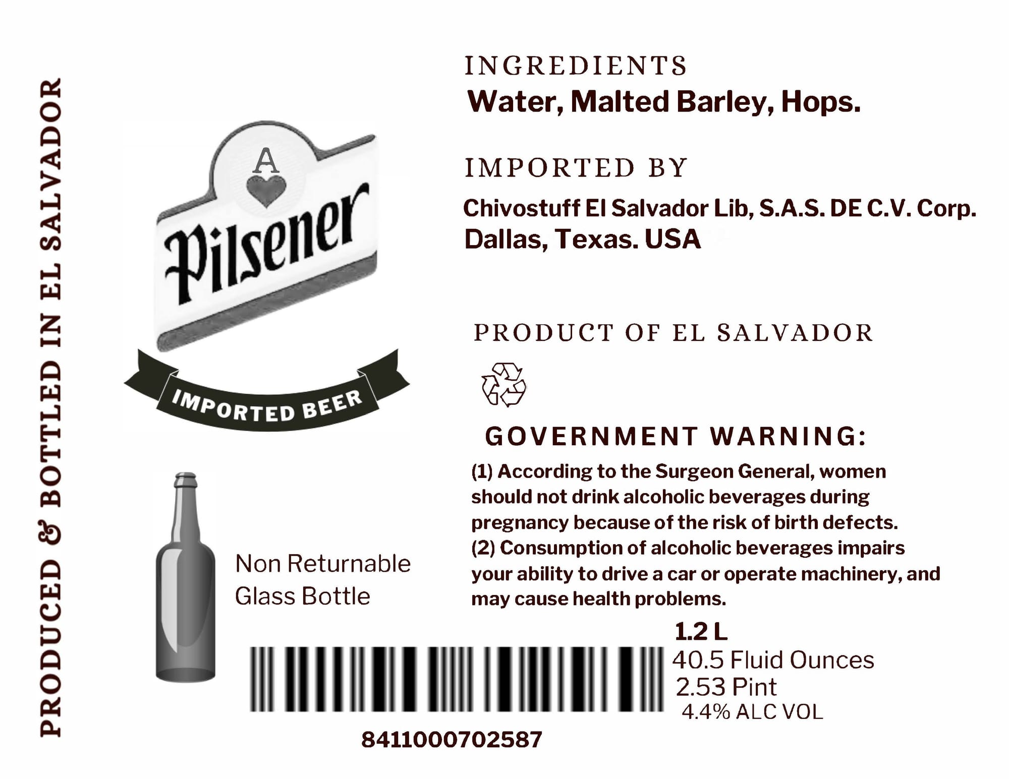 Pilsener by Pilsener - beer label