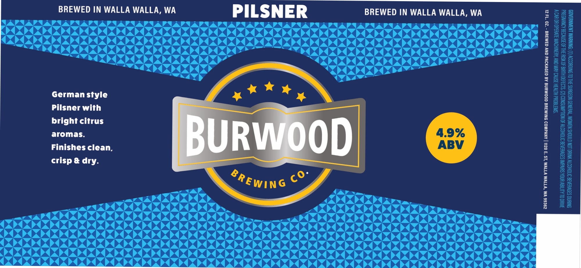 Pilsner by Burwood Brewing Co. - beer label