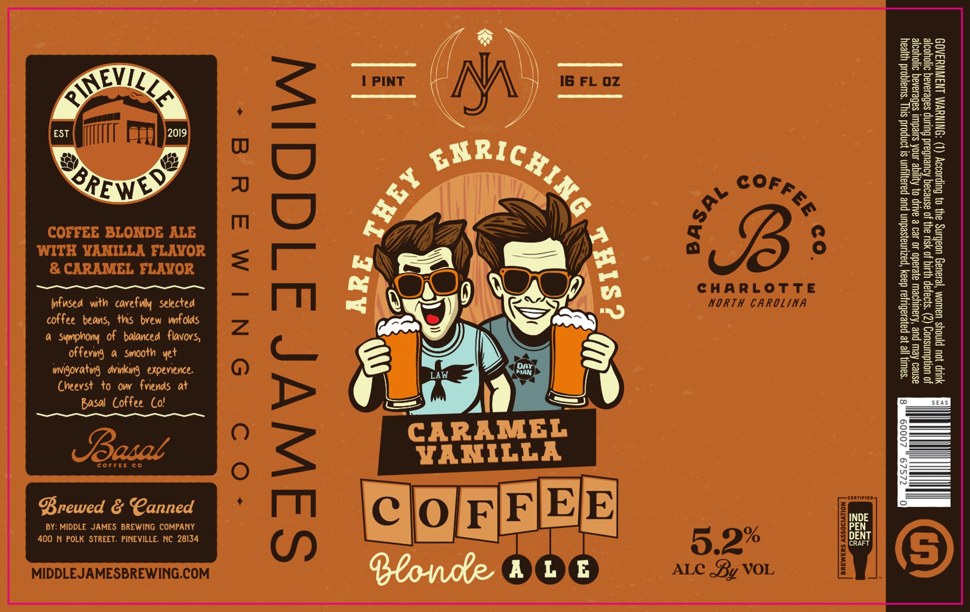 They Enriching Blonde Ale by Middle James Brewing - beer label