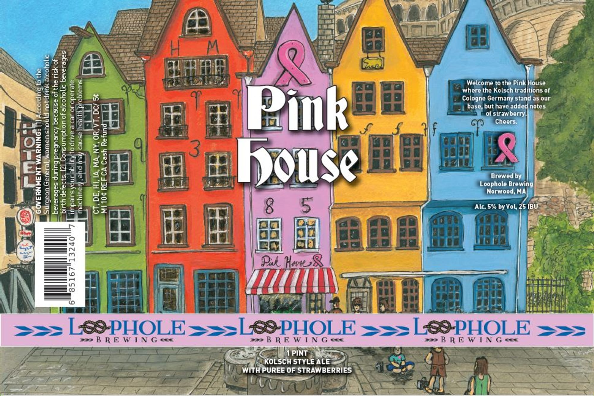 Pink House by Loophle Brewing - beer label