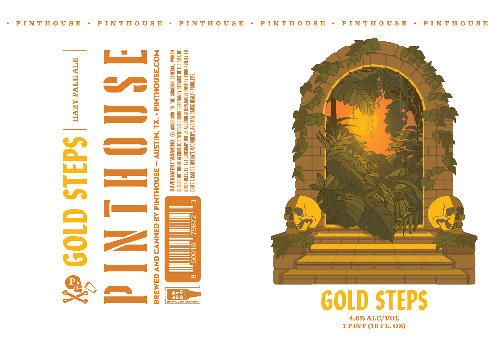 Gold Steps by Pinthouse Brewing - beer label