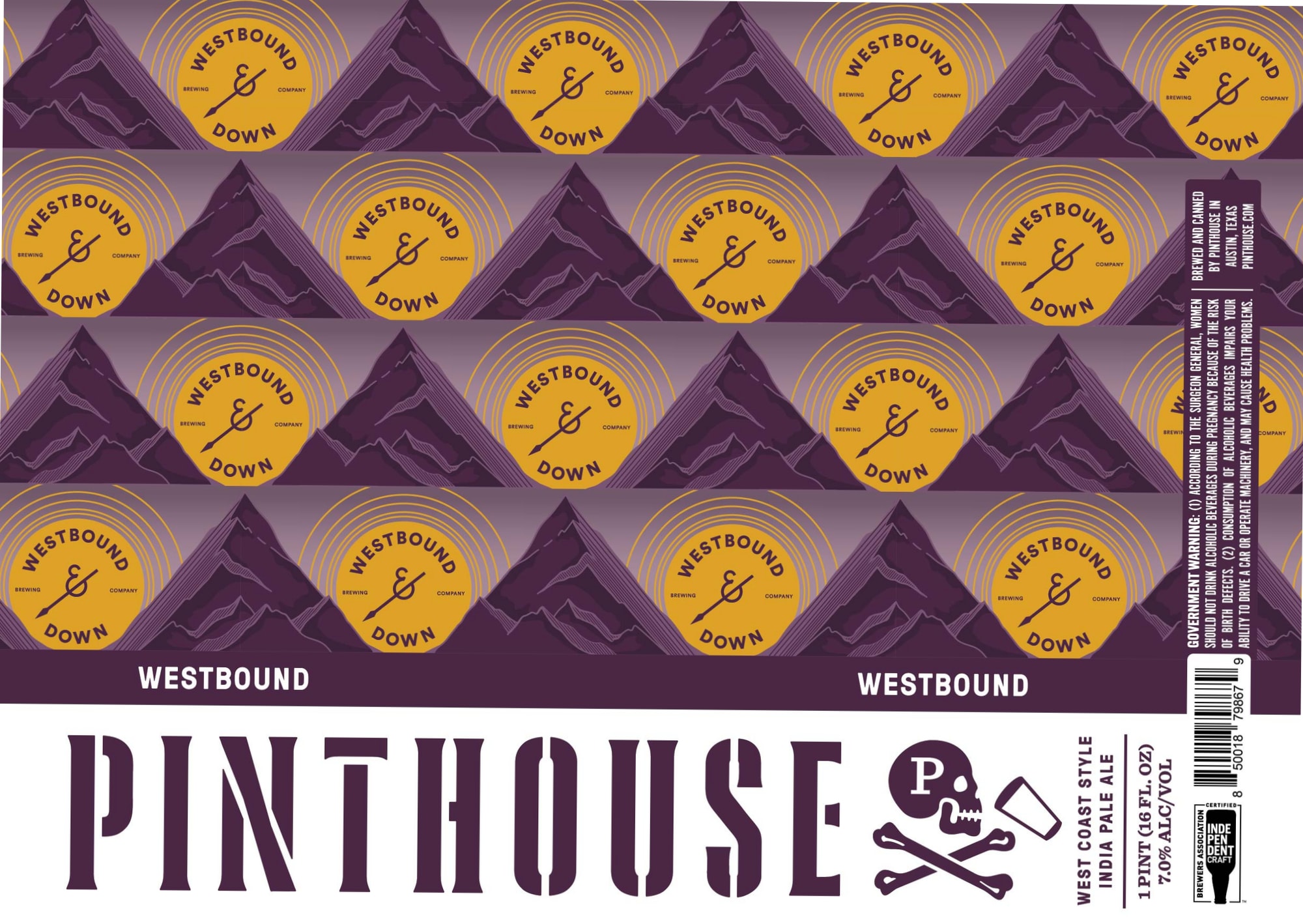 Pinthouse Pulse by Westbound & Down Brewing - beer label