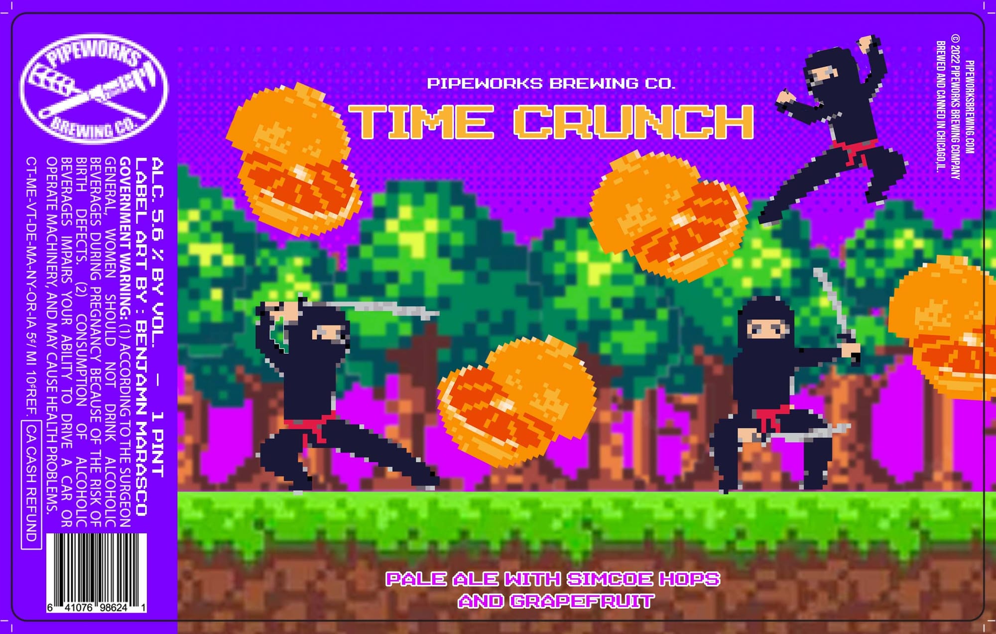 Time Crunch by Pipeworks Brewing Co. - beer label