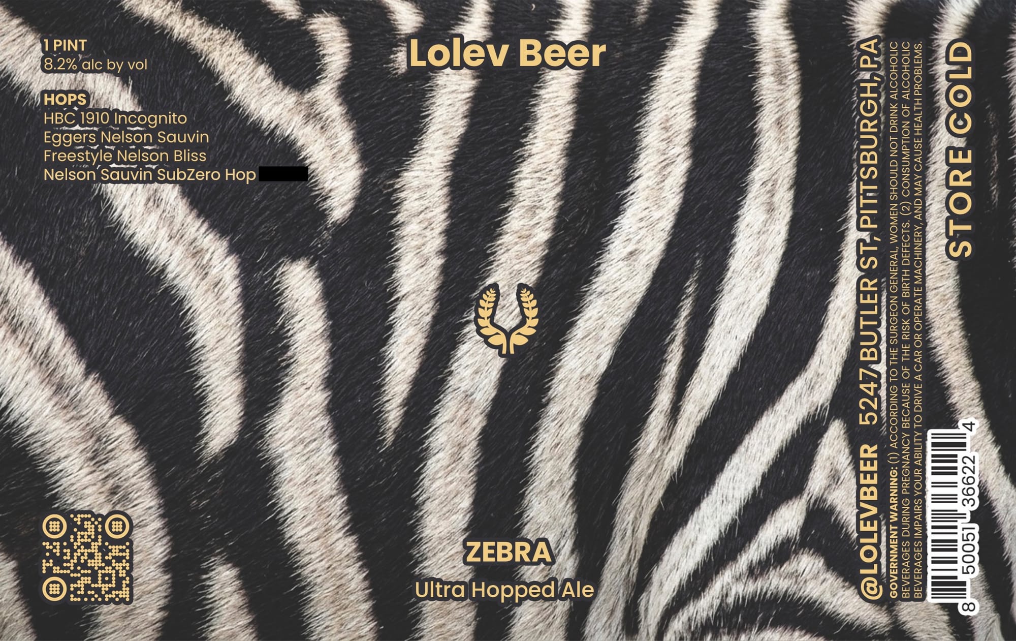 Pittsburgh Incognito by Lolev Beer - beer label