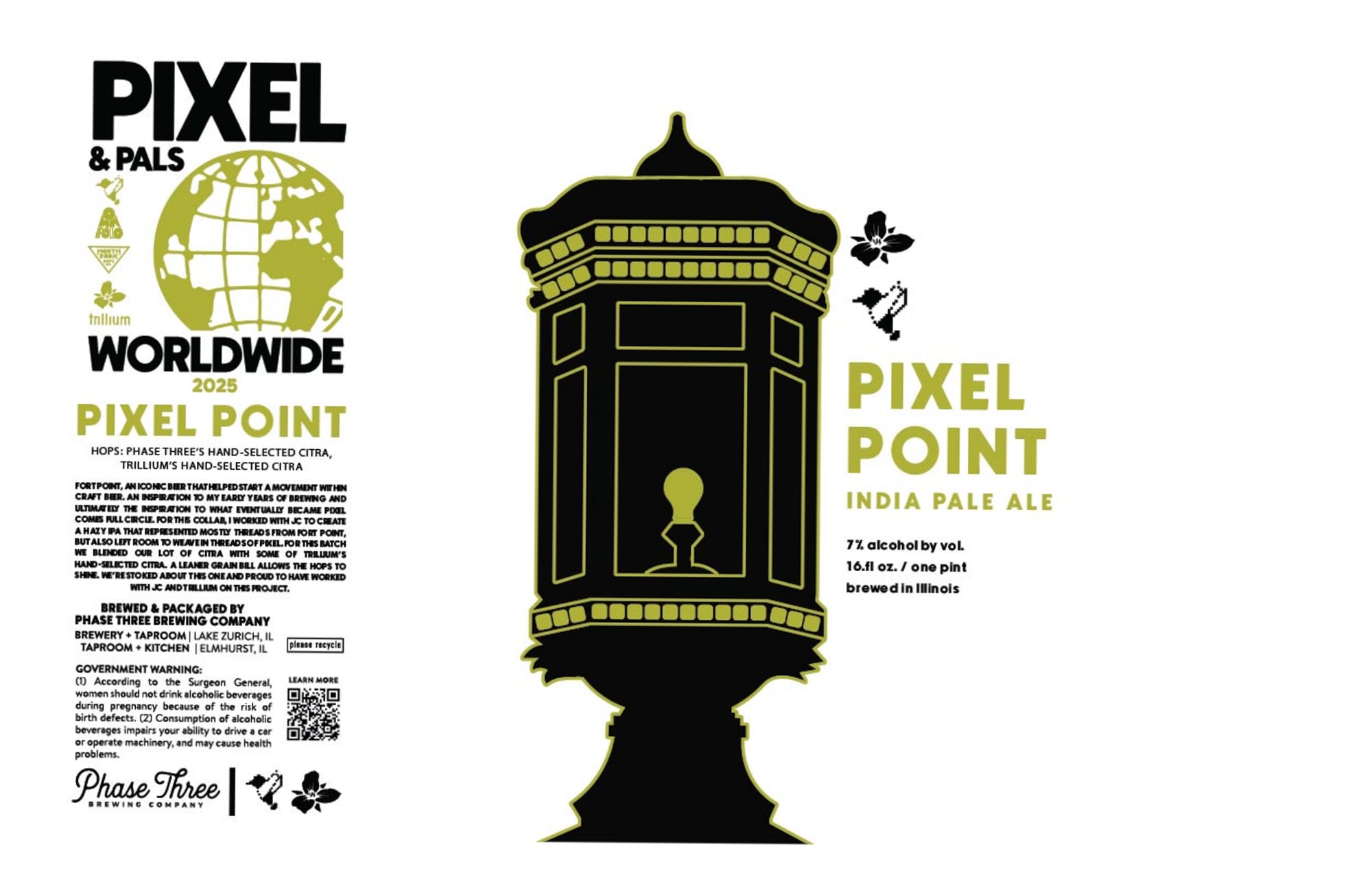 Pixel Point by Phase Three Brewing Company - beer label