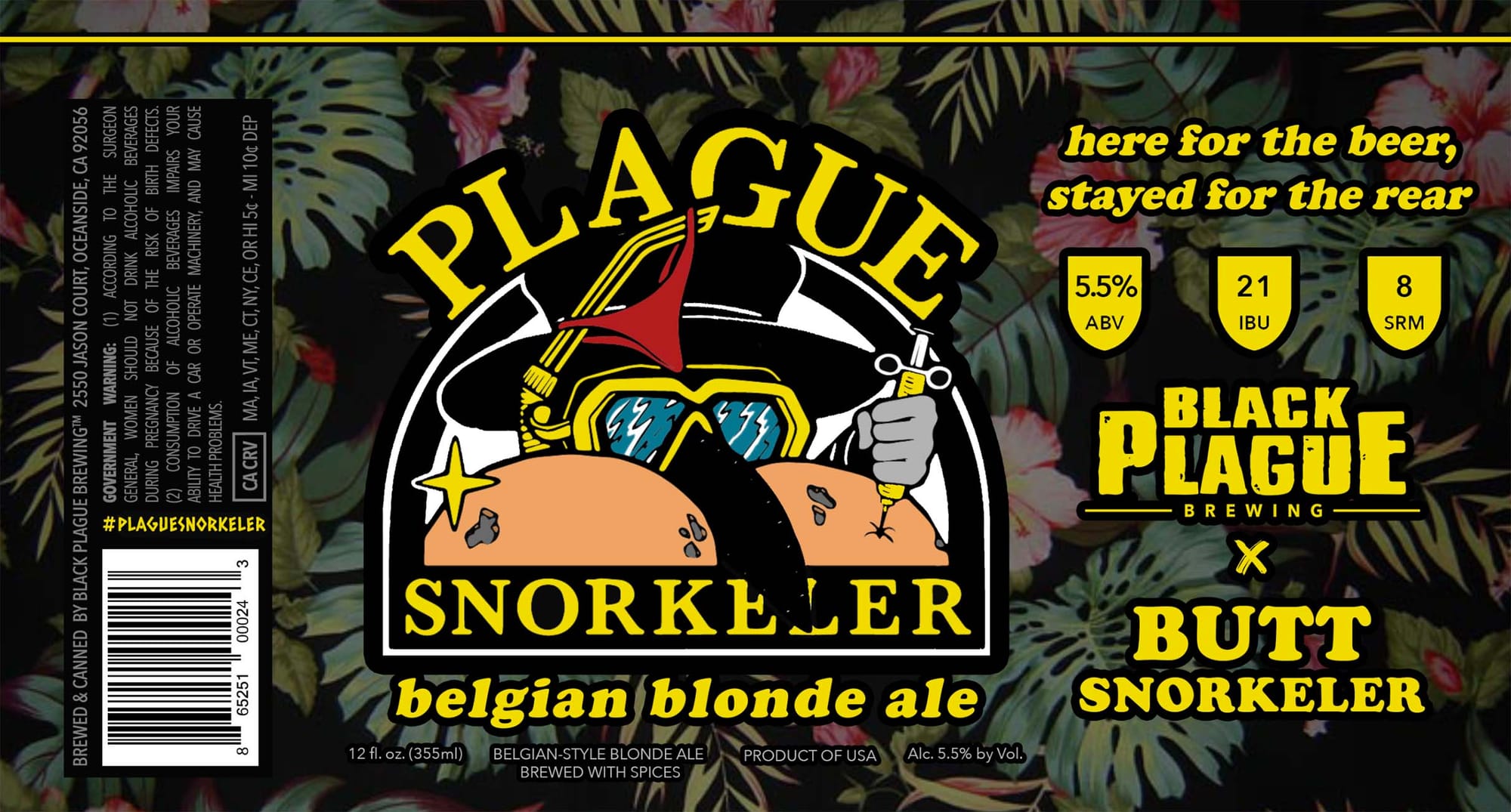 Snorkeler by Plague Brewing - beer label