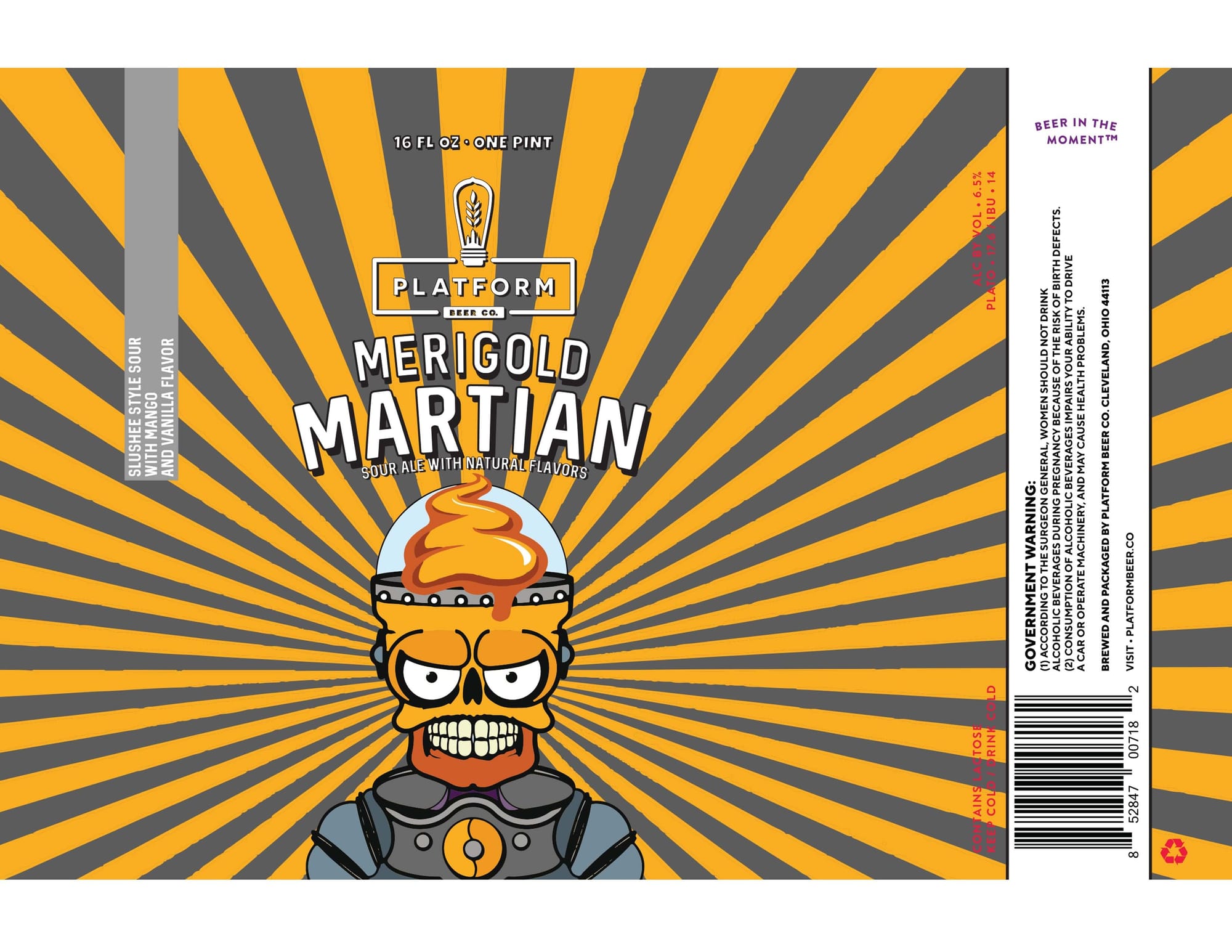 Martian by Platform Beer Co. - beer label
