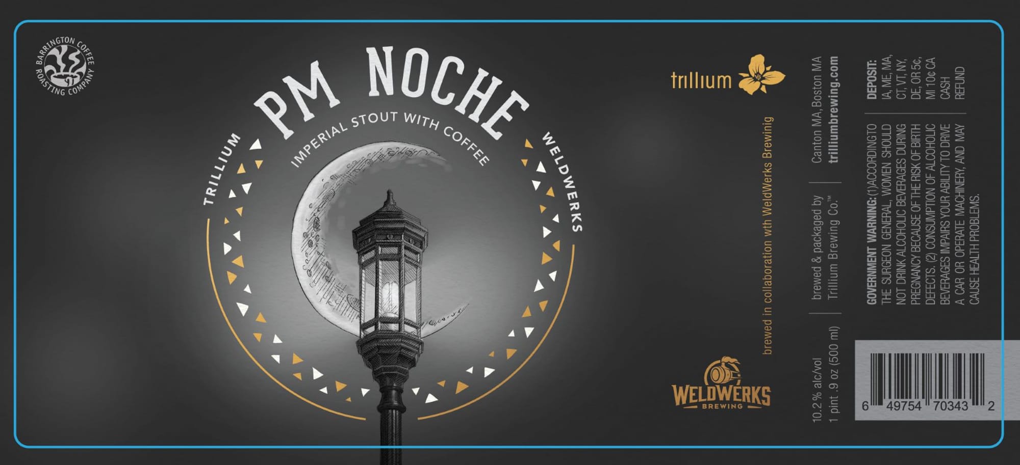 PM Noche by Trillium Brewing - beer label