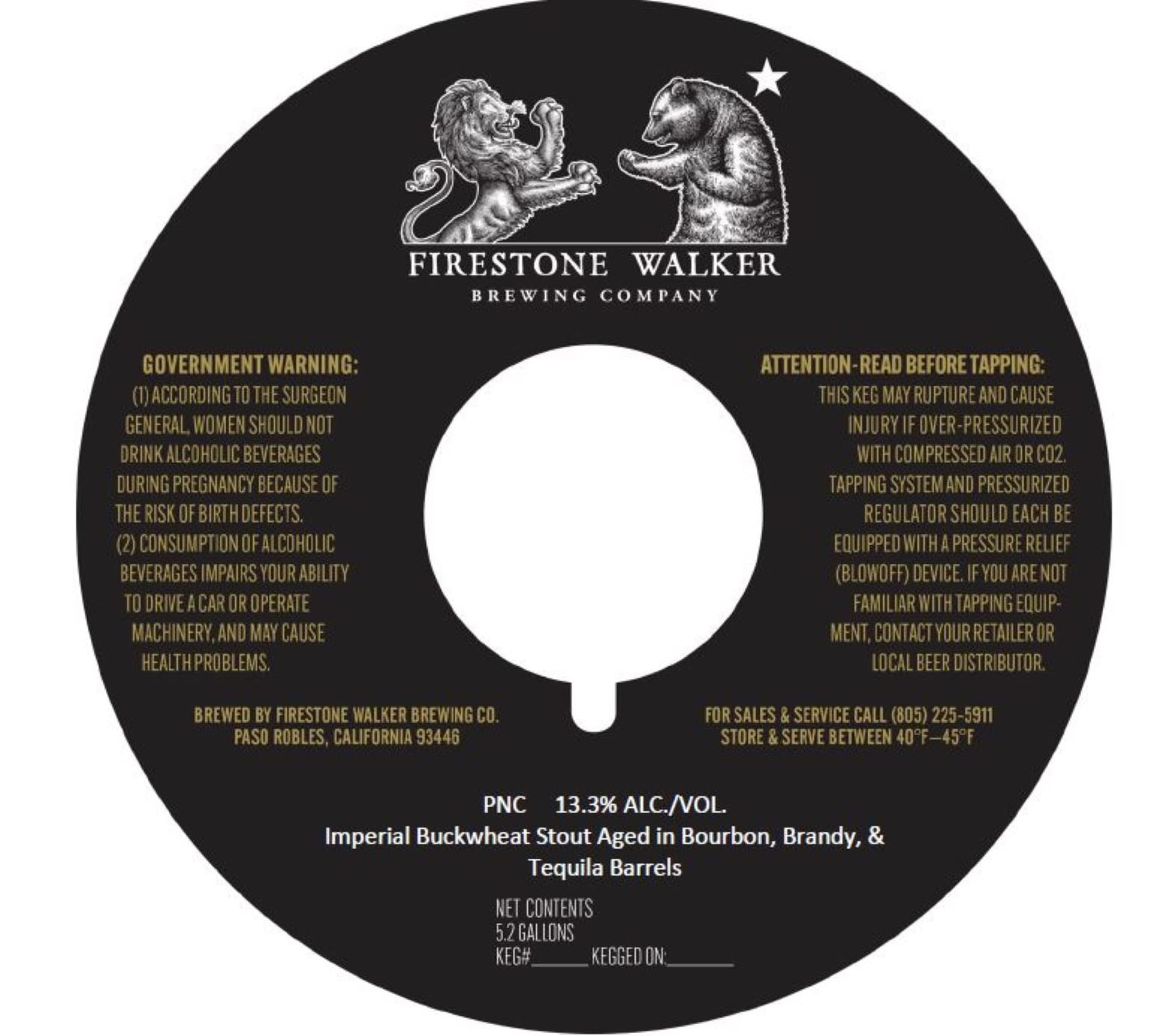 PNC by Firestone Walker Brewing Company - beer label