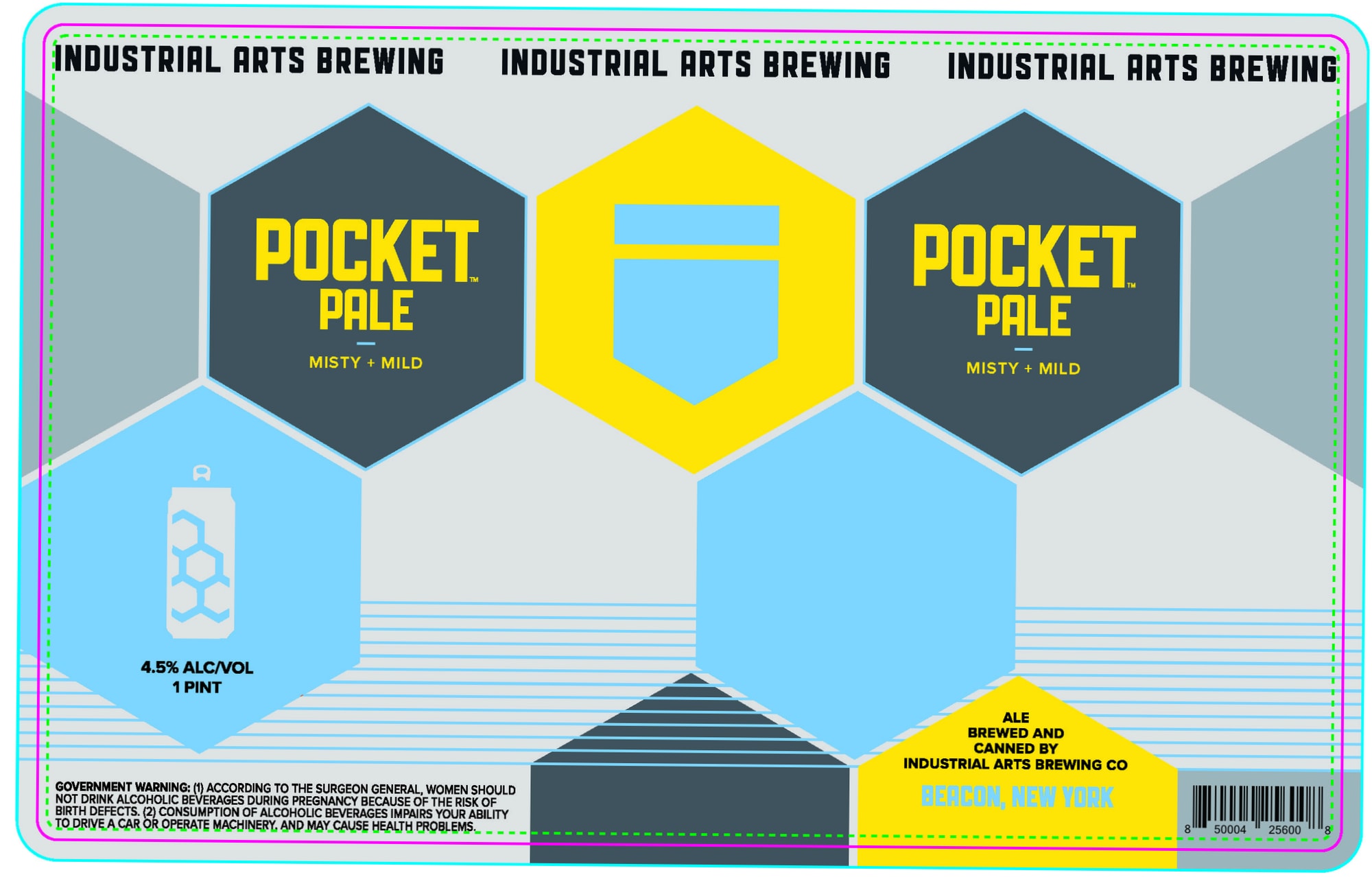 Pocket Pale by Industrial Arts Brewing - beer label