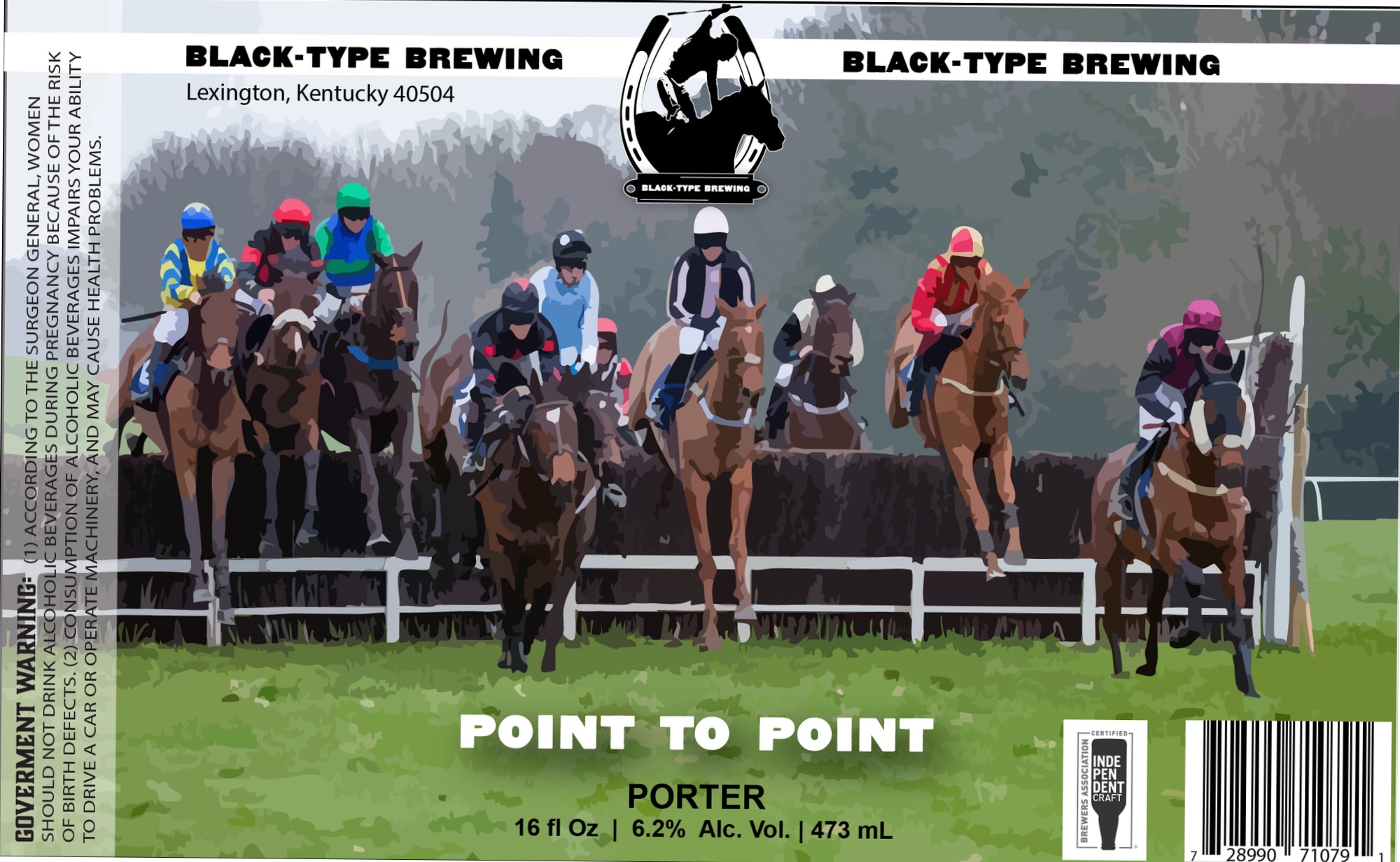 Point to Point by Black-Type Brewing - beer label