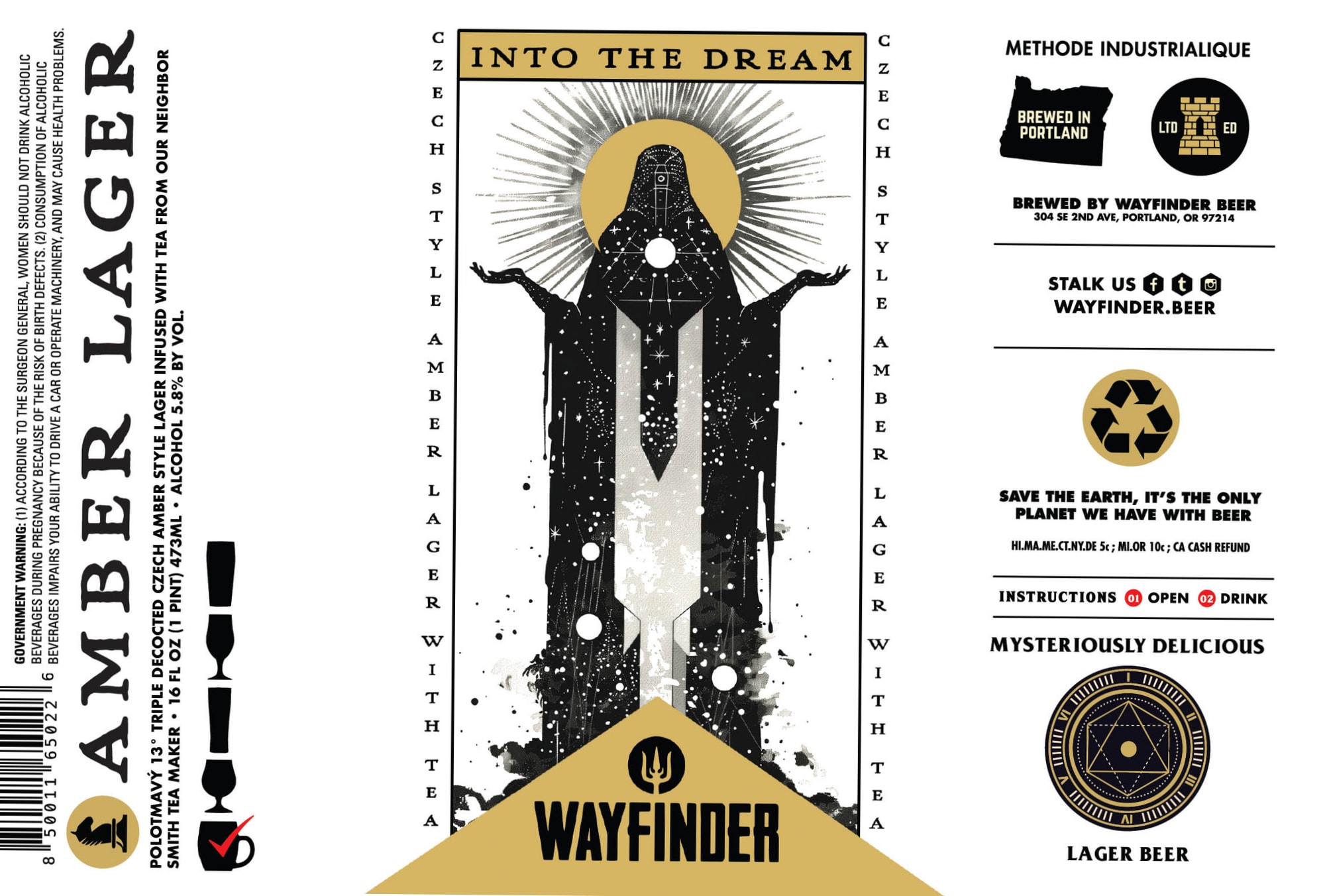 Polomavý 13° by Wayfinder Beer - beer label